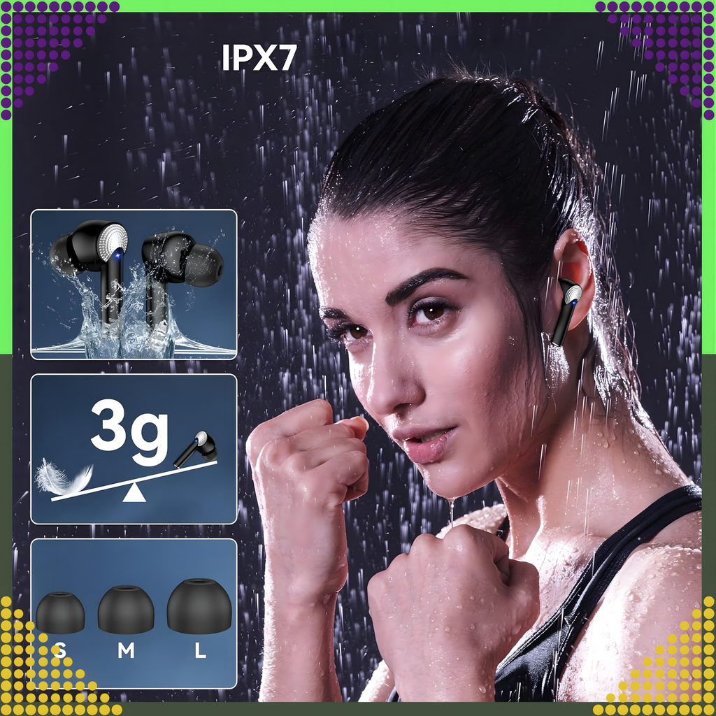 Juhtmevabad Bluetooth spordikõrvaklapid jooksmiseks Powerbank mikrofoniga