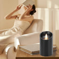 12x LED Candle Insert for Grave Lights 12.5 cm with Flame Effect