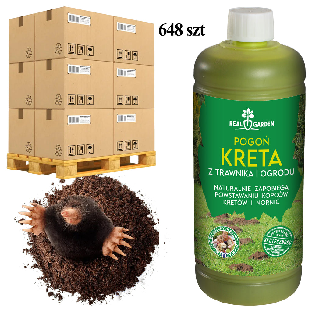 648 pcs x 1L Repellent Preparation for Moles, Voles, Rodents Barrier 1L Ecological