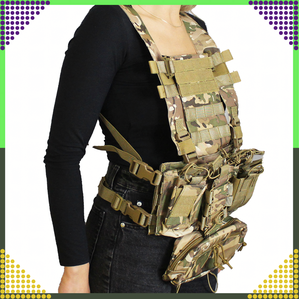 Tactical Military Protective Molle Vest Lightweight Airsoft Airsoft Dispenser