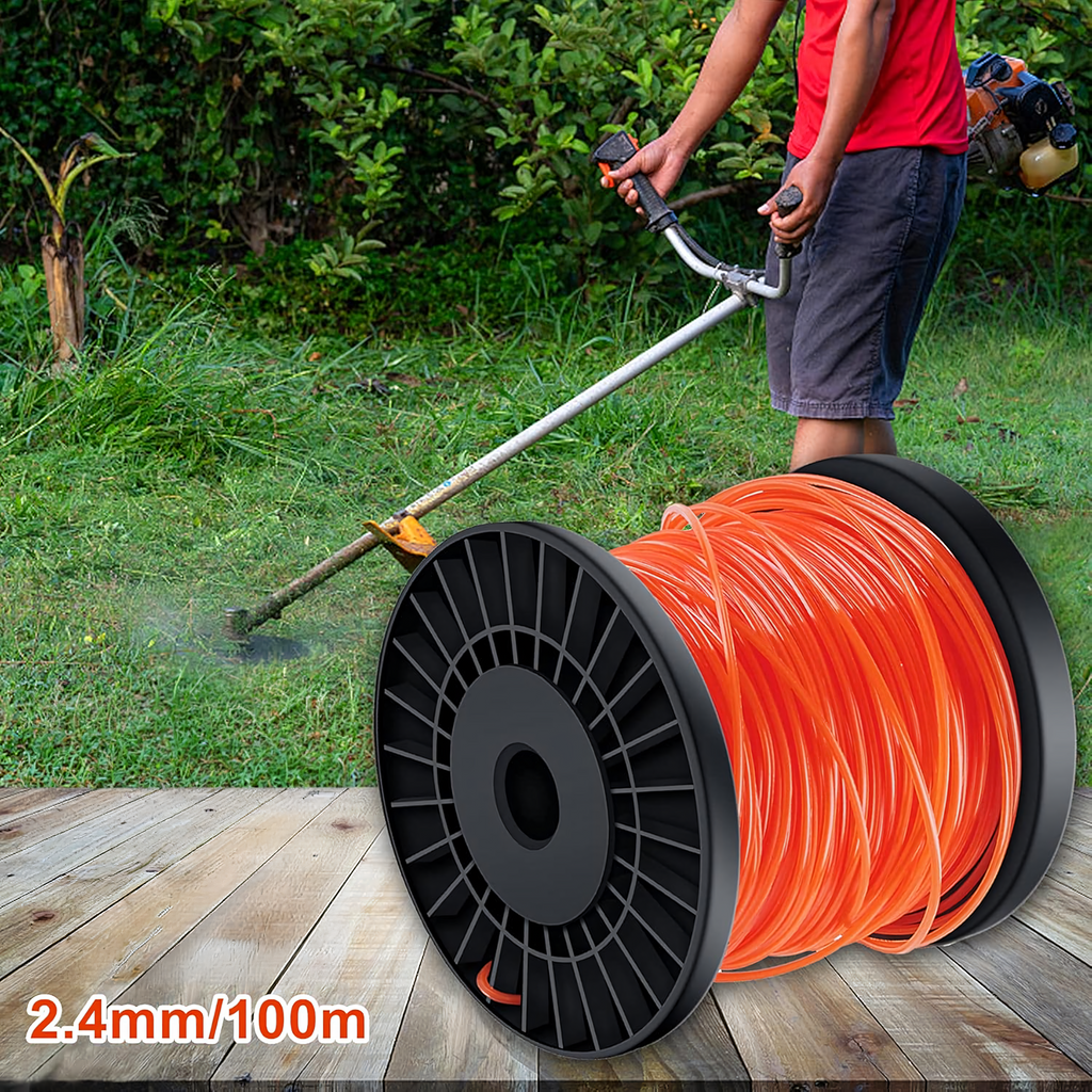 Tugev lõikeniit trimmeripeadele 2.4mm x 100m 5-külgne