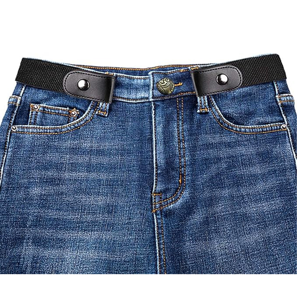 Elastic Adjustable Women's and Men's Pants Belt Without Buckle