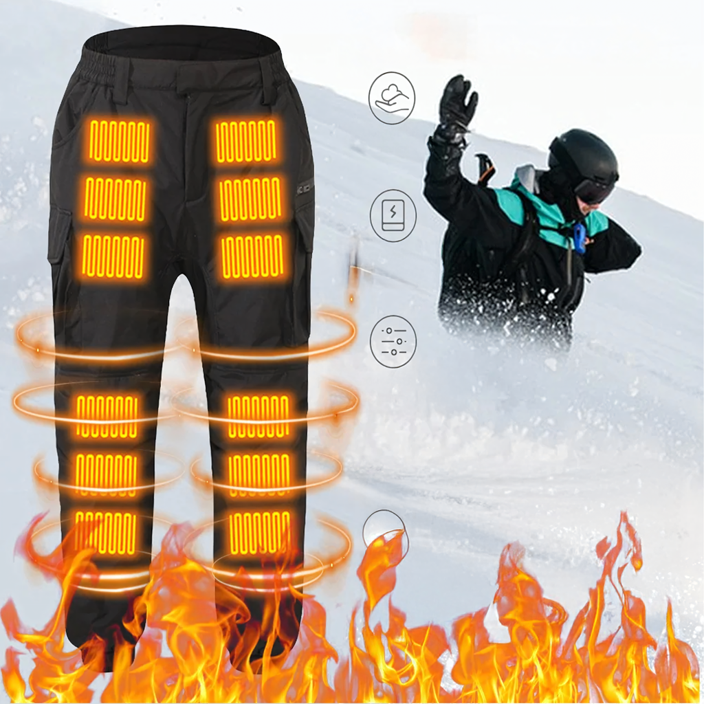 Soojuslikud püksid USB-soojendusega veekindlad cargo-püksid akupangaga talveks