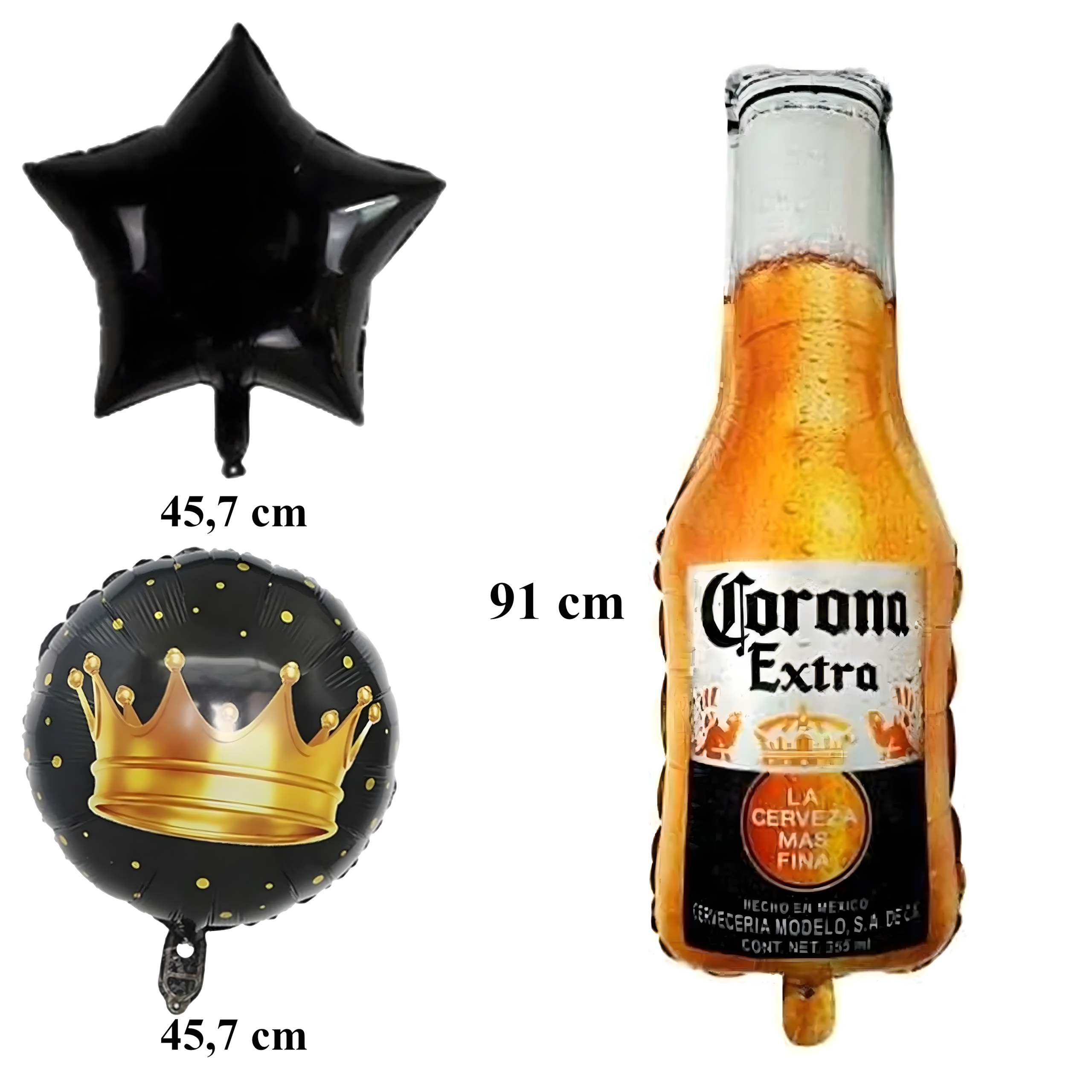 Sünnipäeva õhupallide komplekt peoks Corona Beer Bottle sünnipäevakingitus