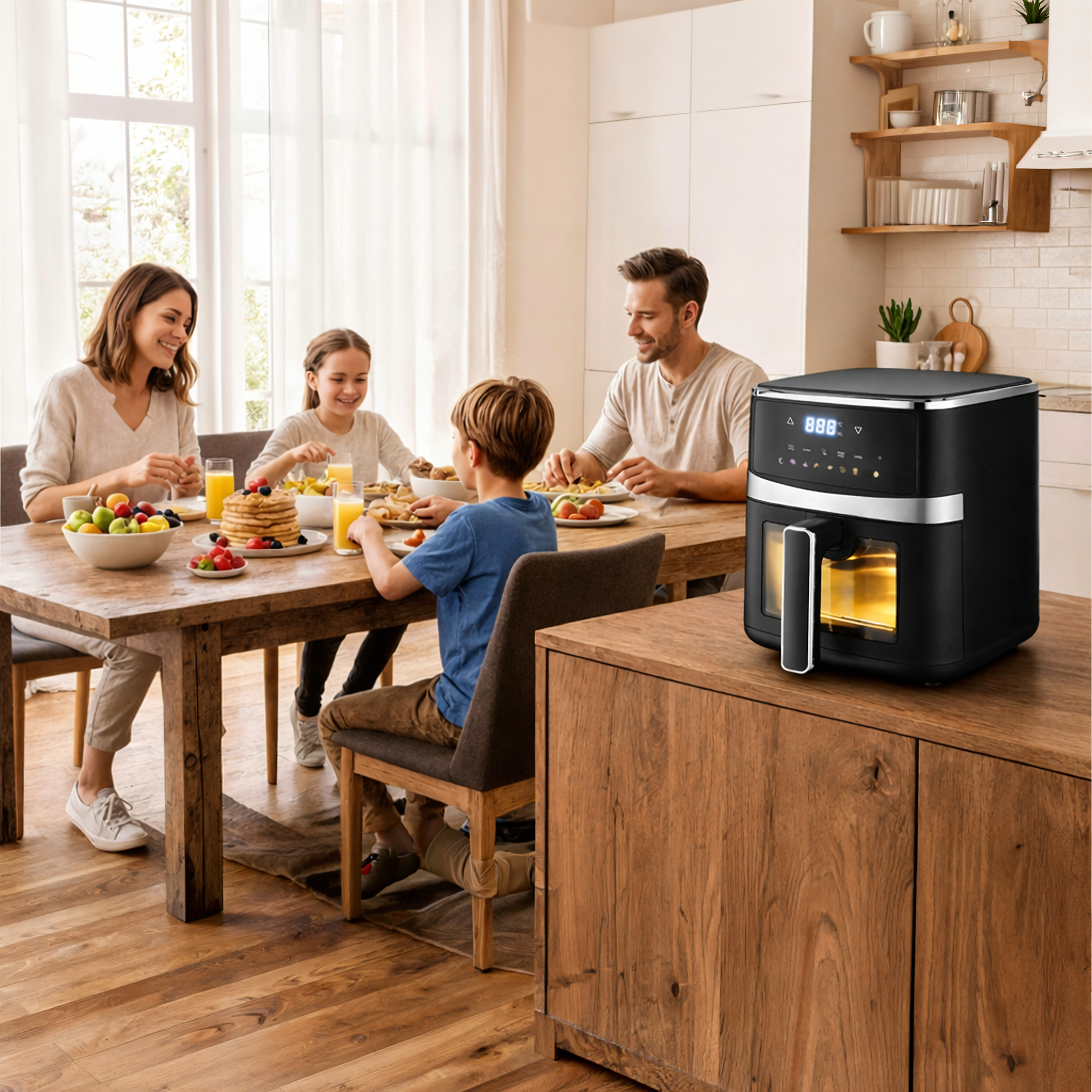 Air Fryer 5L 1500W with 8 Cooking Programs