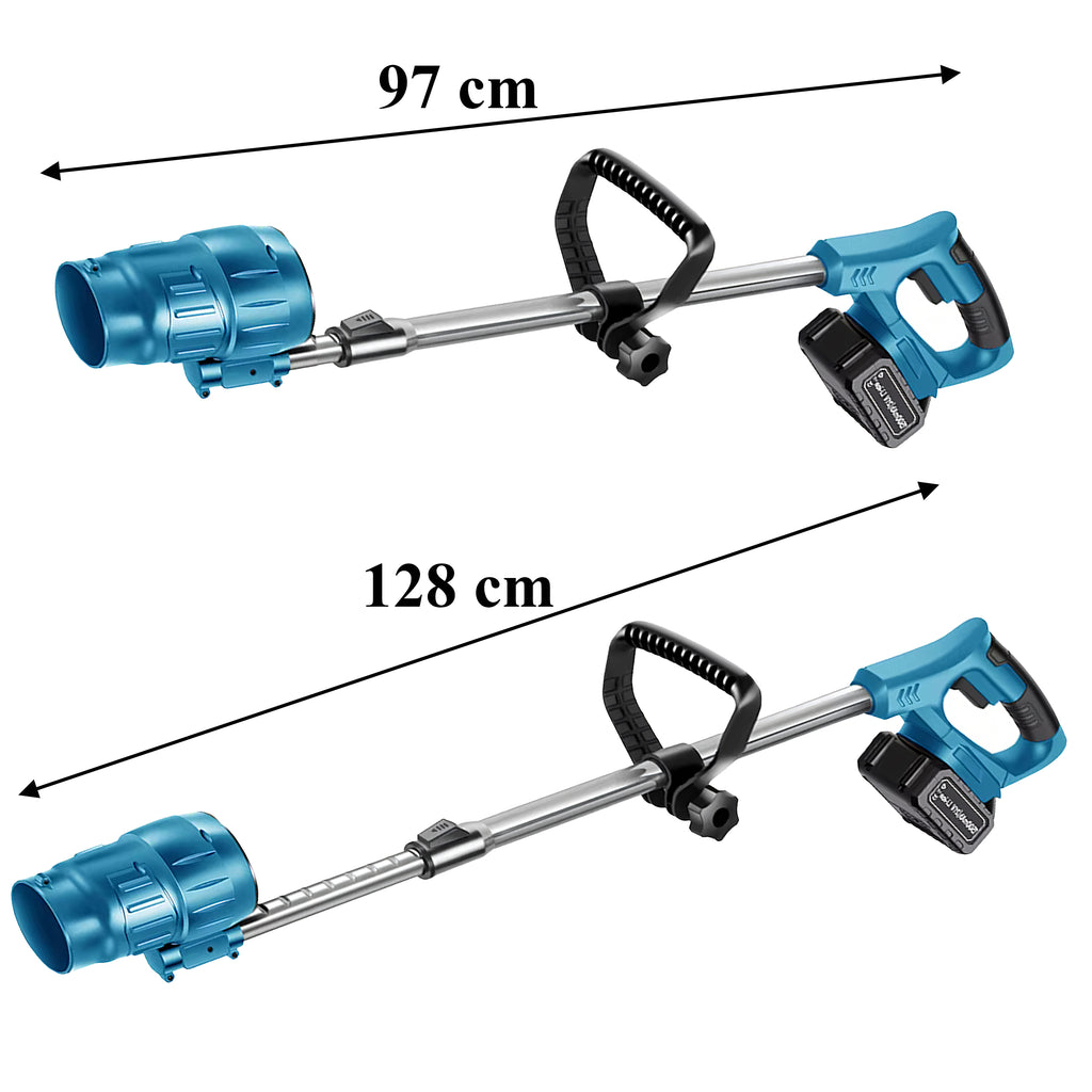 110x juhtmevaba kokkupandav aia lehe- ja lumepuhur koos 2x 3000 mAh akuga