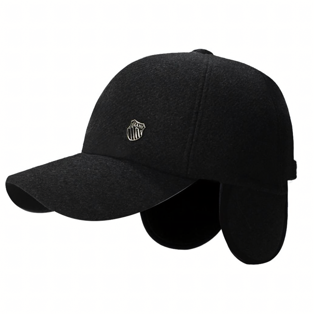 Warm Men's Winter Hat with Visor Earmuffs Earflaps Insulated Pilot Jacket