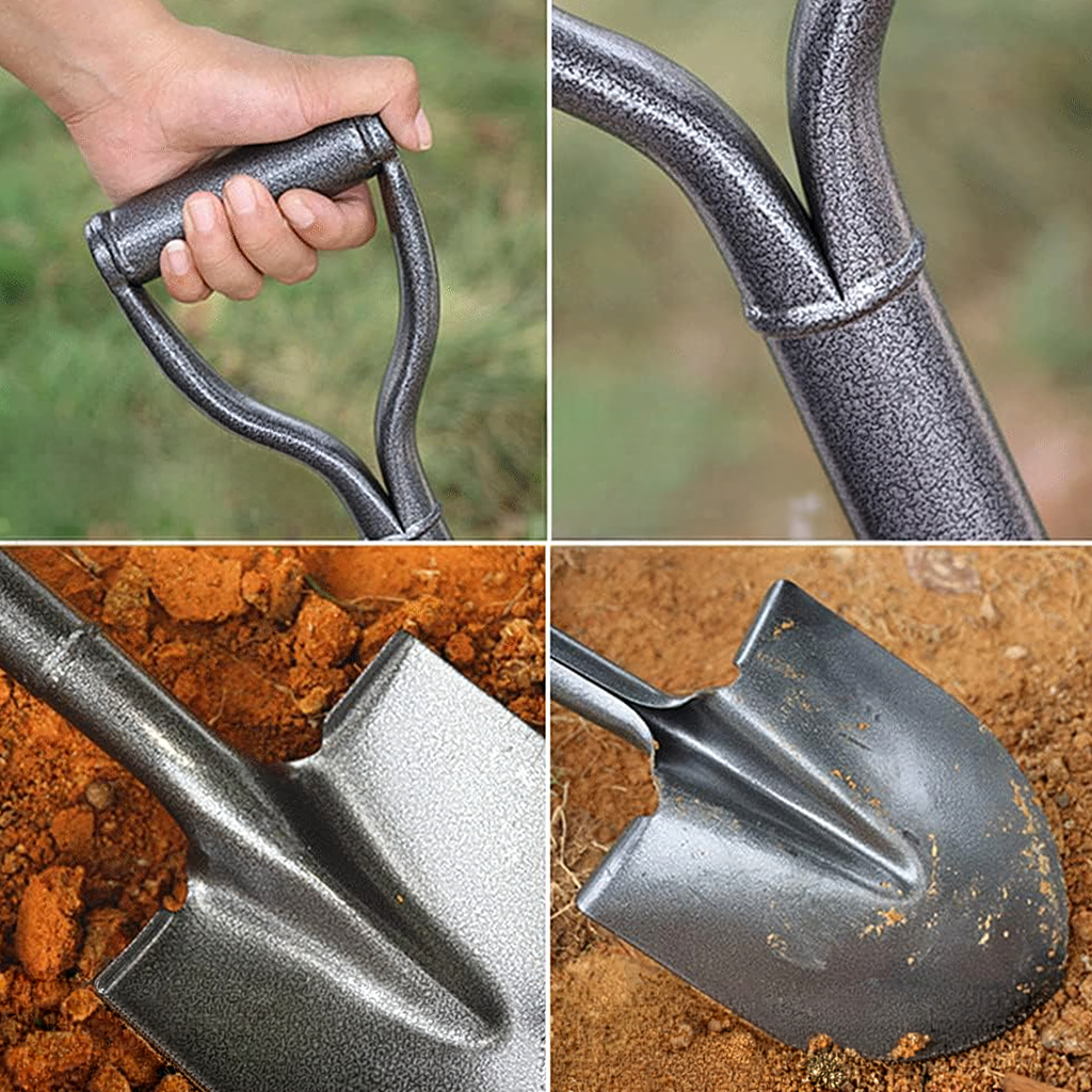 Metal Garden Spade Straight with Metal Handle 100 cm Strong