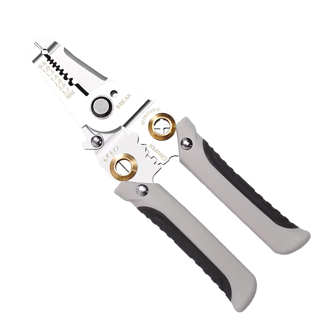 7-in-1 Cable Insulation Stripping and Connector Crimping Pliers 0.8-3.2 mm