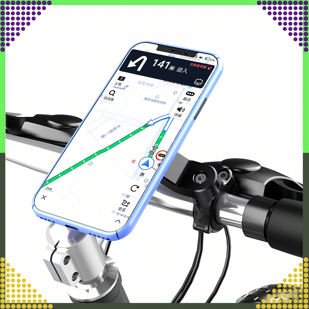 Jalgratta telefonikinnitus lenksule, mootorratta ja ATV varustus, lukustatav, maastikurattale