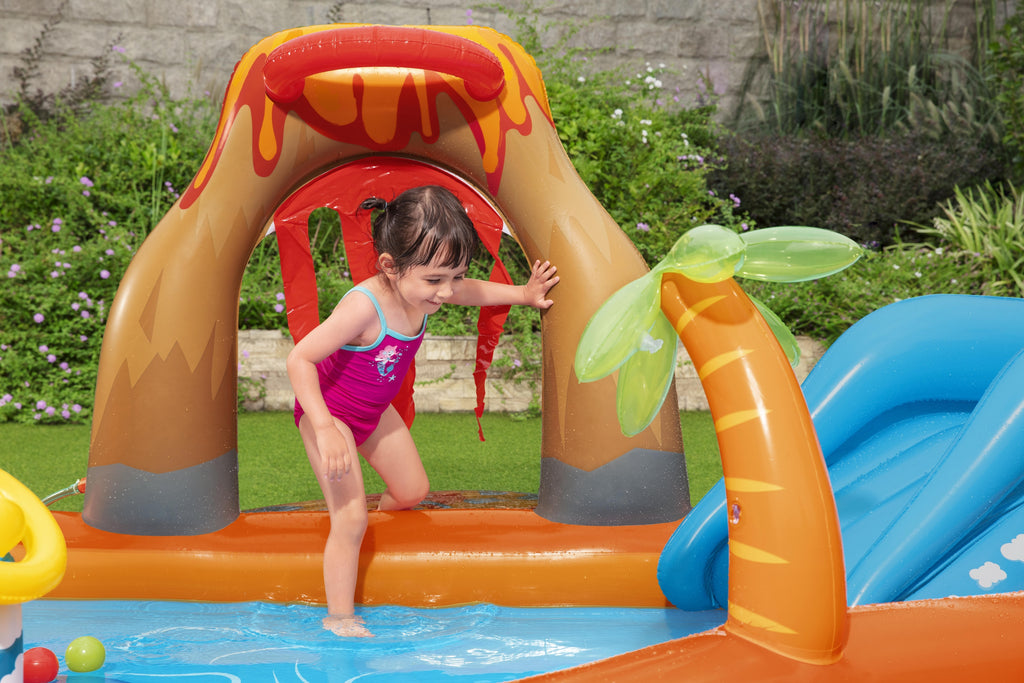 Bestway 53069 Inflatable Lava Playground with Slide 265x265x104 cm Large
