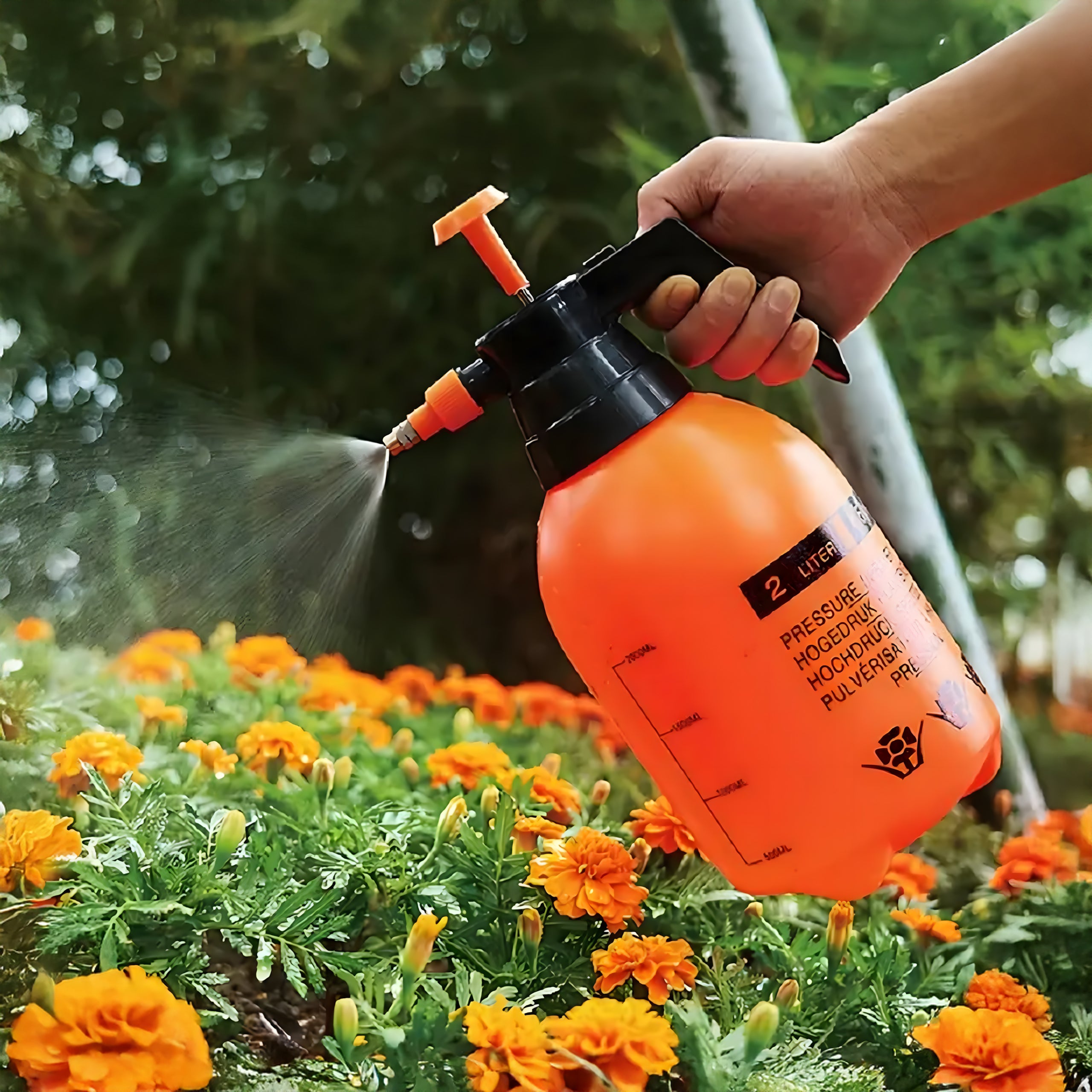 Käsitsi surveprits aeda ja koju 3L oranž