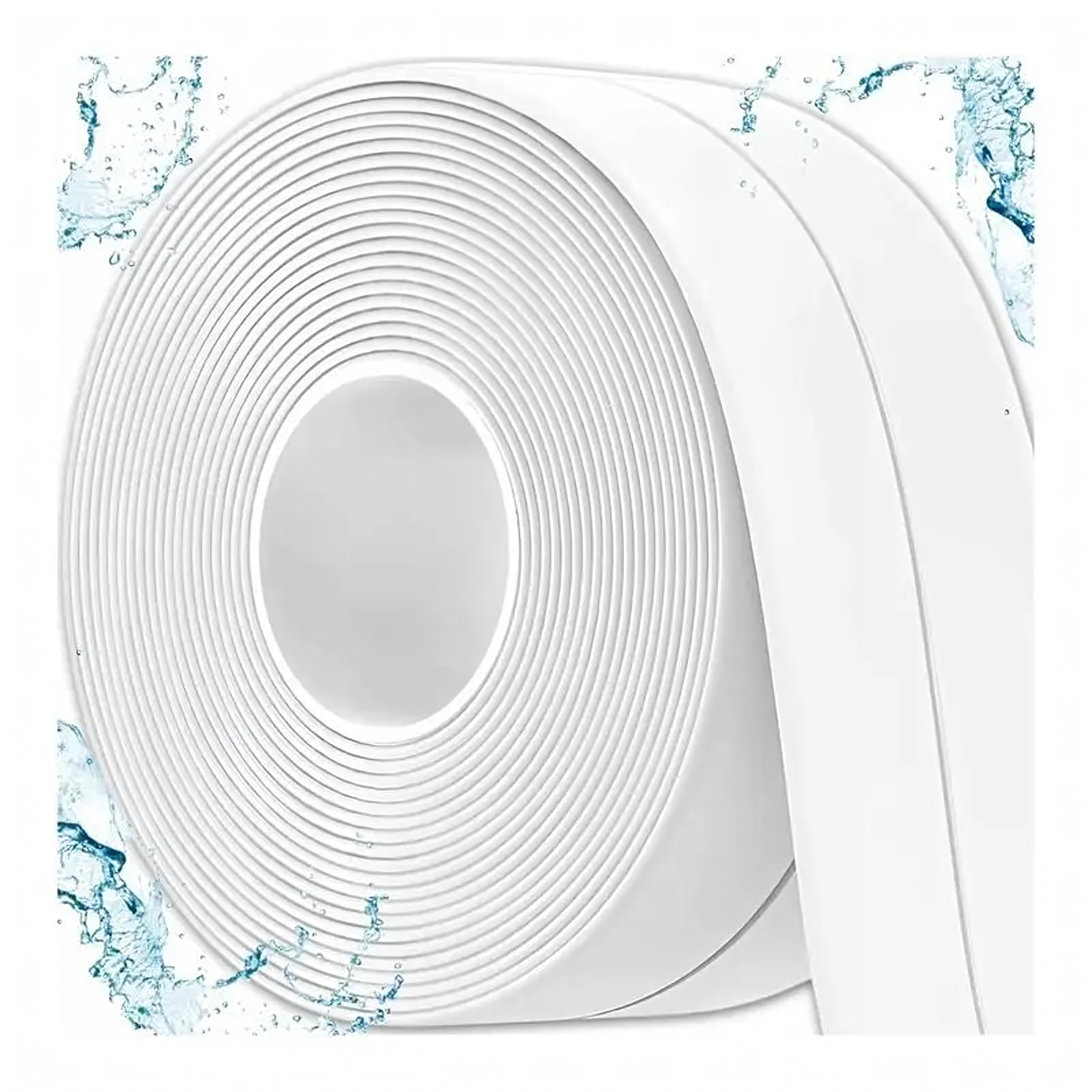 Veekindel tihendusteip köögi, vannitubade ja vannide jaoks 3.8 cm x 5 m