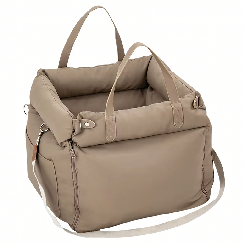 Nahast transpordikott voodiga koerale ja kassile autole PREMIUM