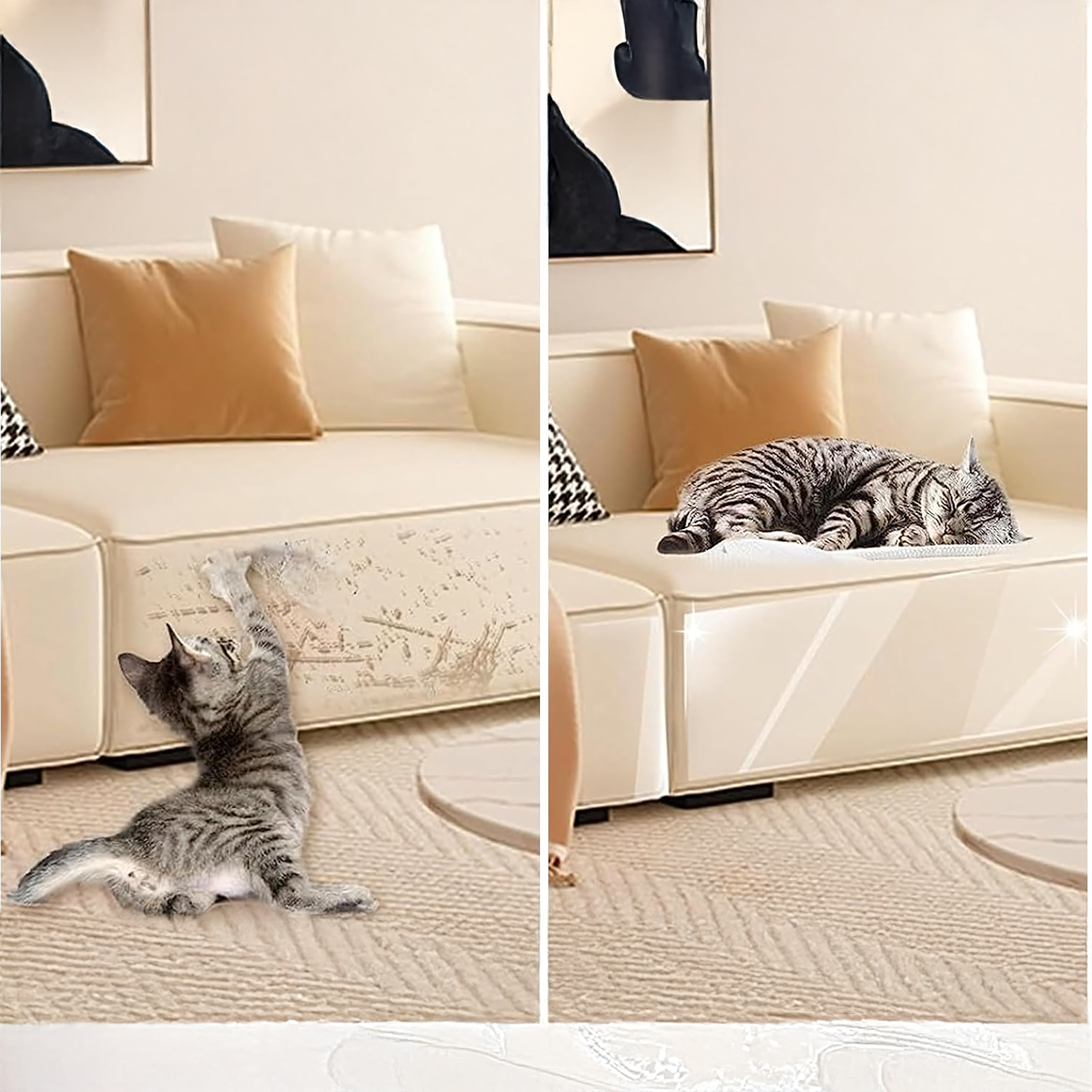 Kaitsekile mööbliustele kassikraapijale 5 tk 45x15cm