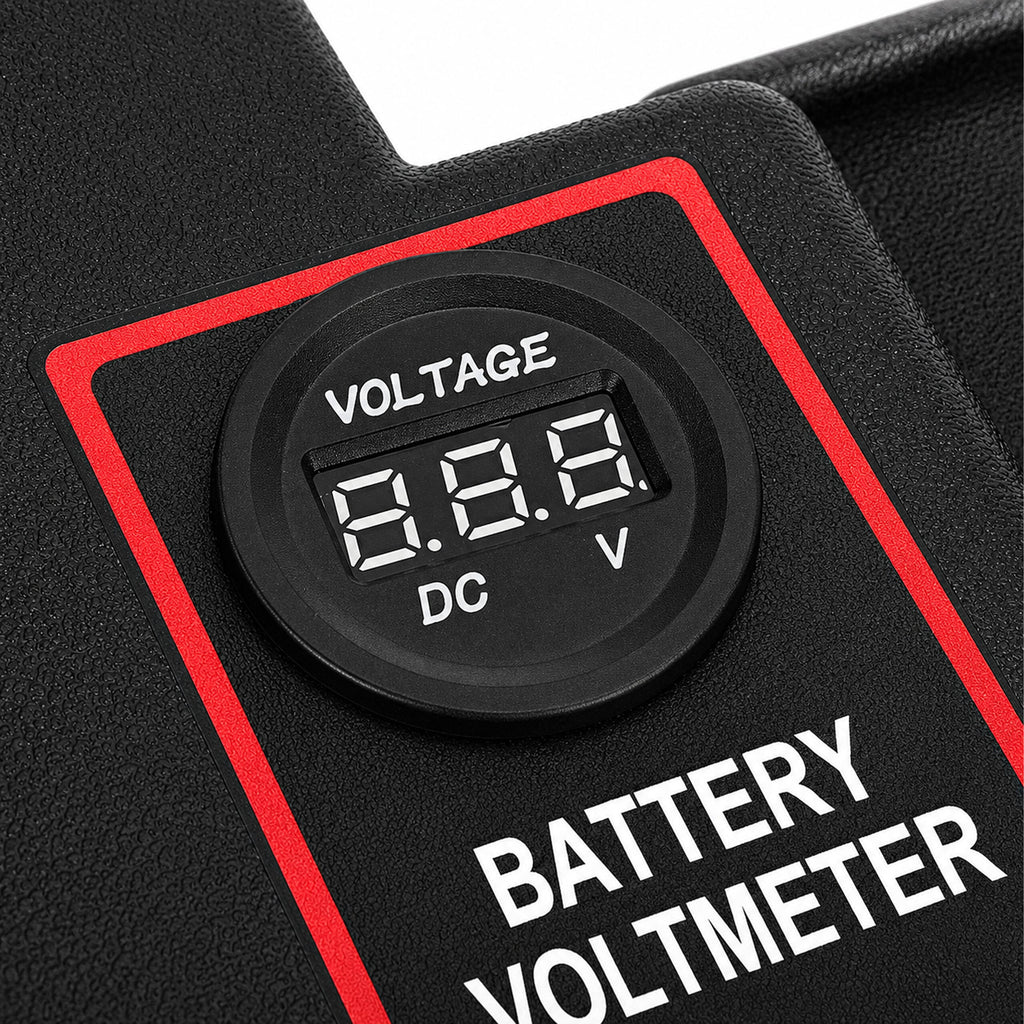 12V akukast voltmeetriga ja 2x USB-pordiga