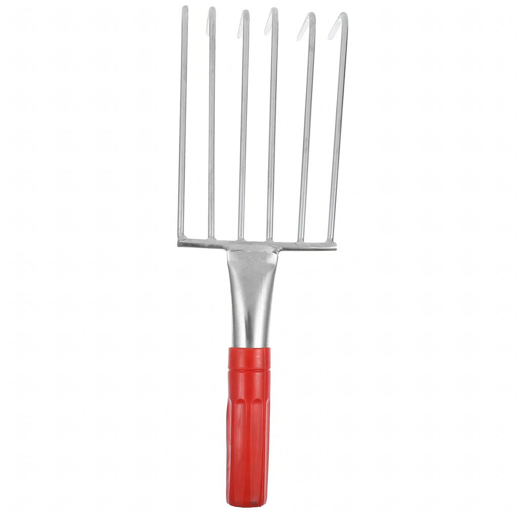 Metal Garden Rake with 6 Tines 32 cm