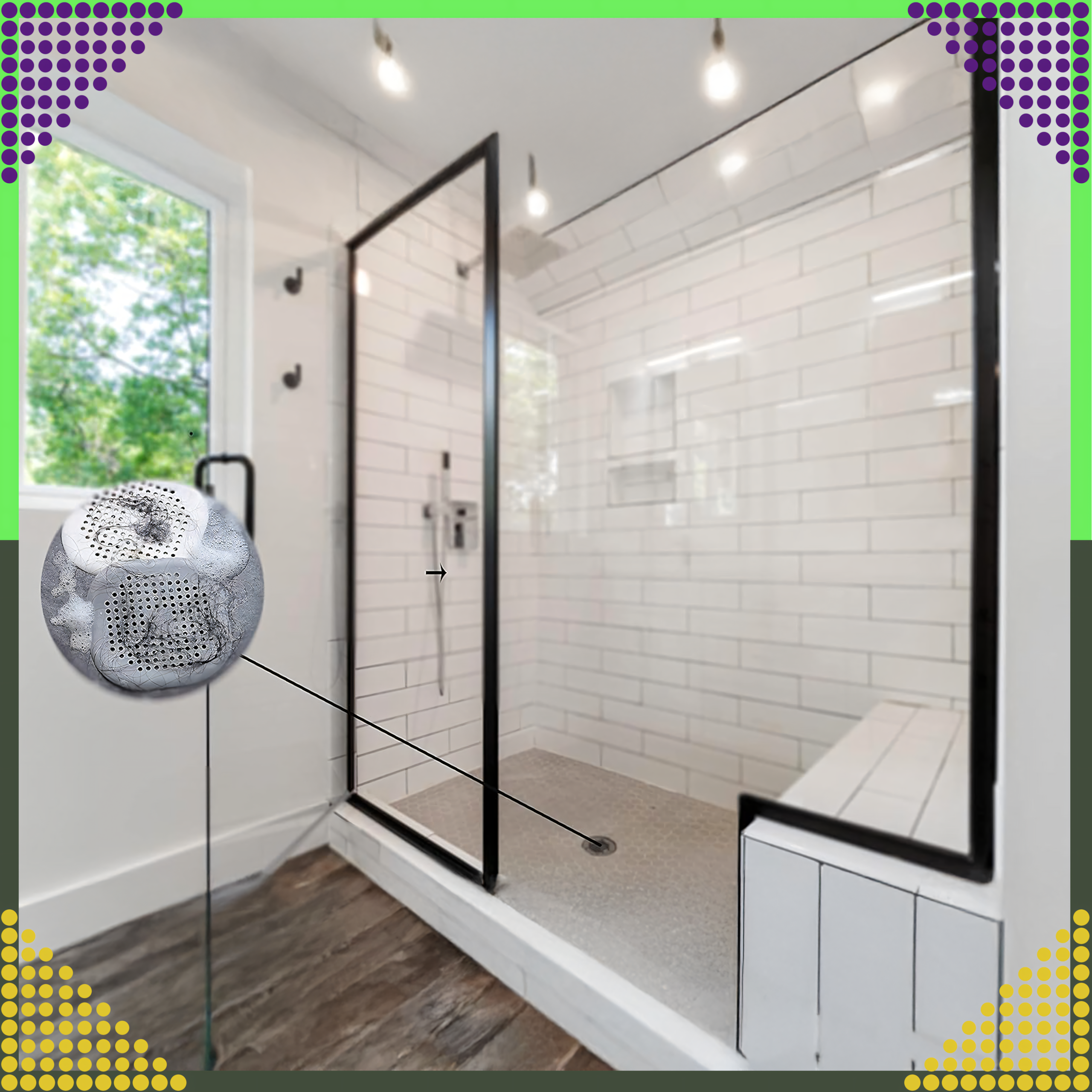 Silicone Strainer for Sink, Bathtub, Washbasin, Drain Filter, Hair Catcher