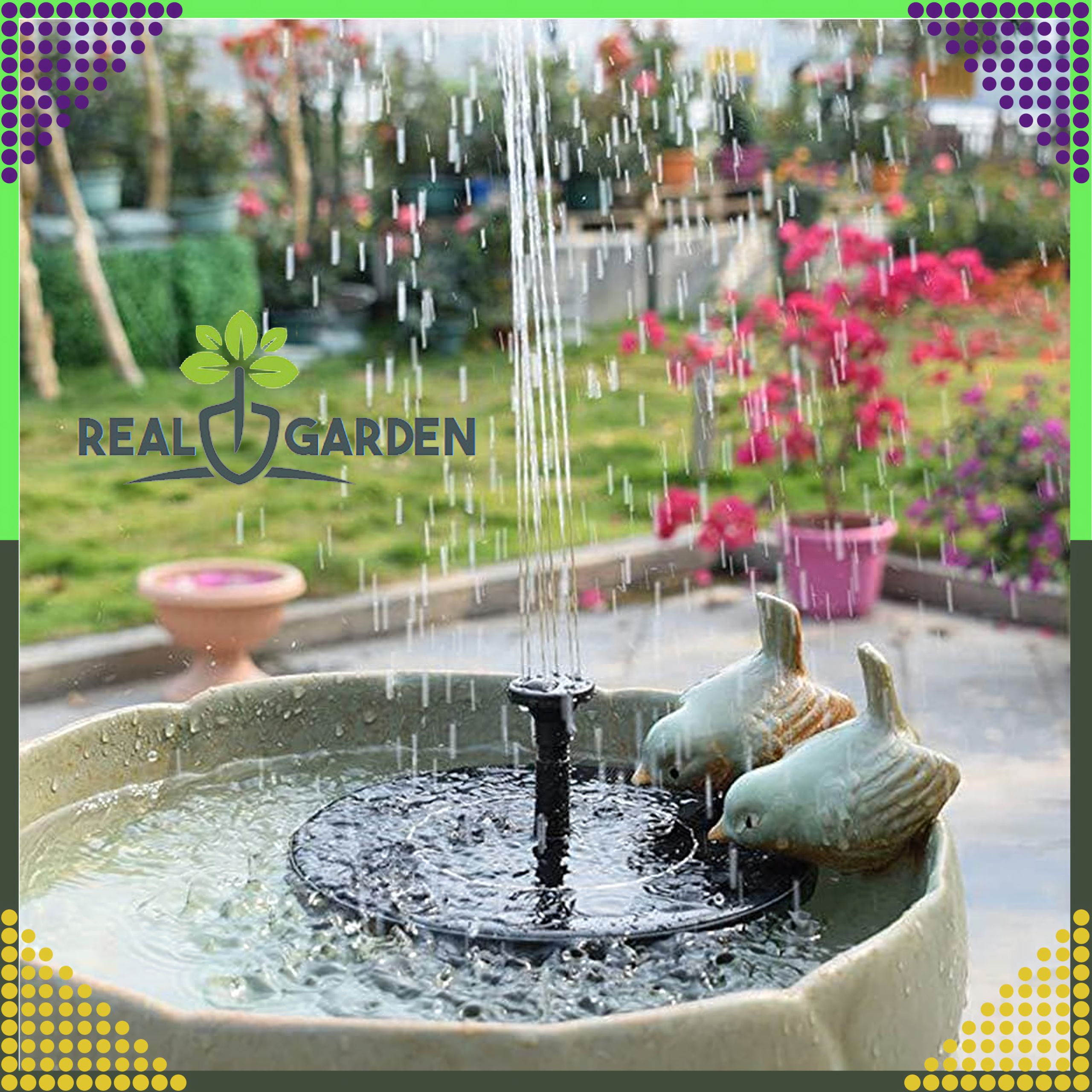 Floating Solar Fountain Garden Decoration Automatic for Pond Pond