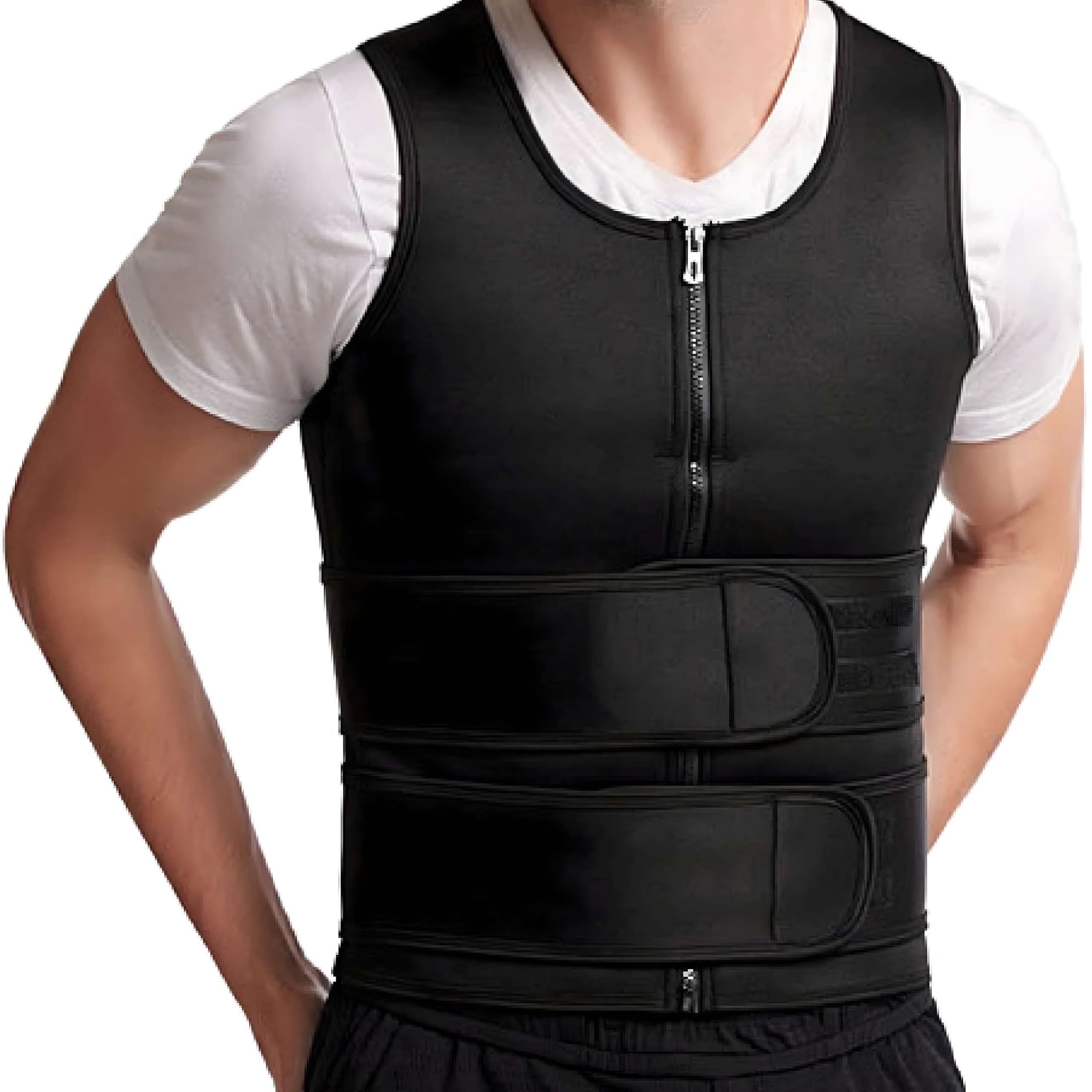 Meeste neopreenist fitness-vest XL saunatreeningu spordisalendav