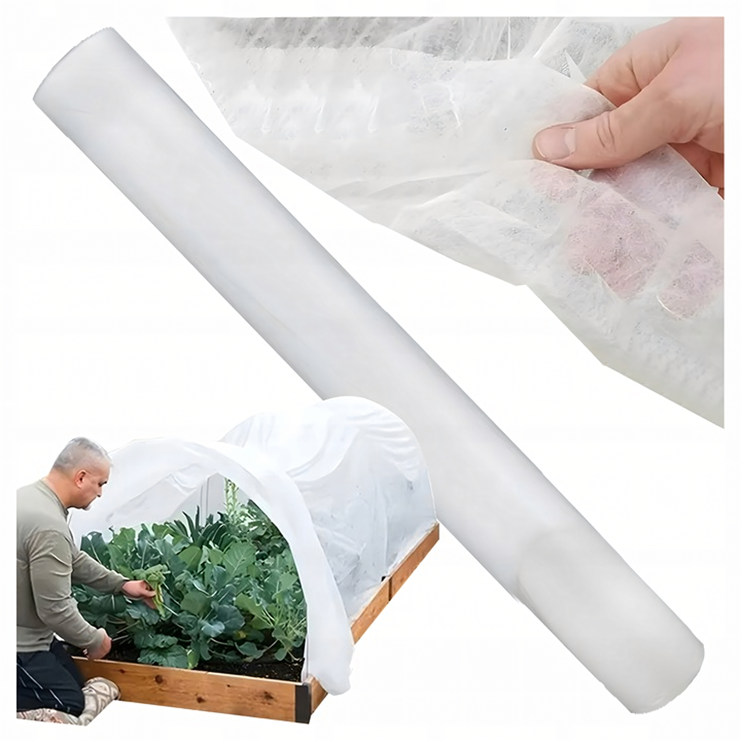 Winter Protective Agrotextile Fabric 15x1m 70g White Cover