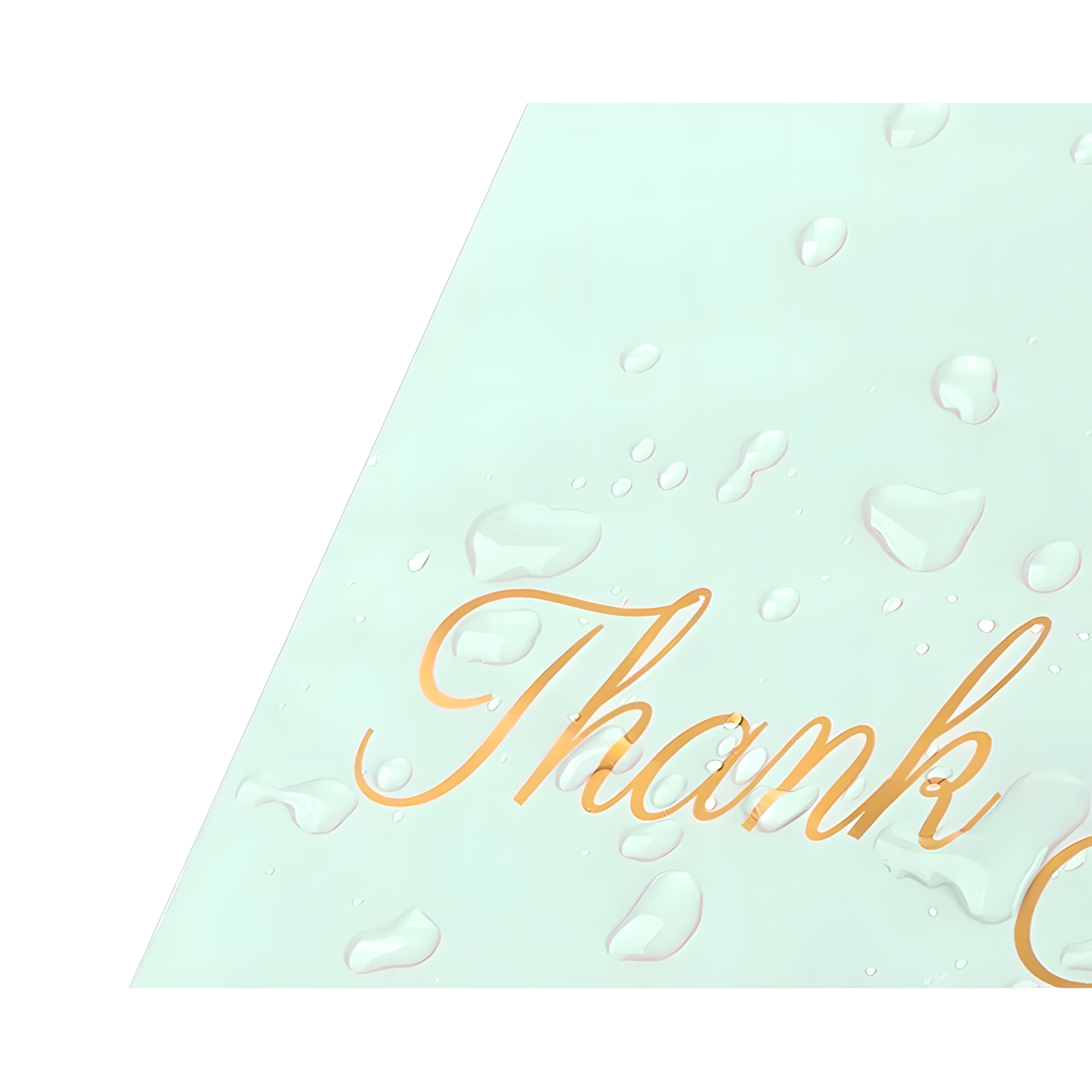 Mündirohelised käepidemega kullerpostikotid „Thank You“ 400 × 500 + 70 cm, 50 tk RC083