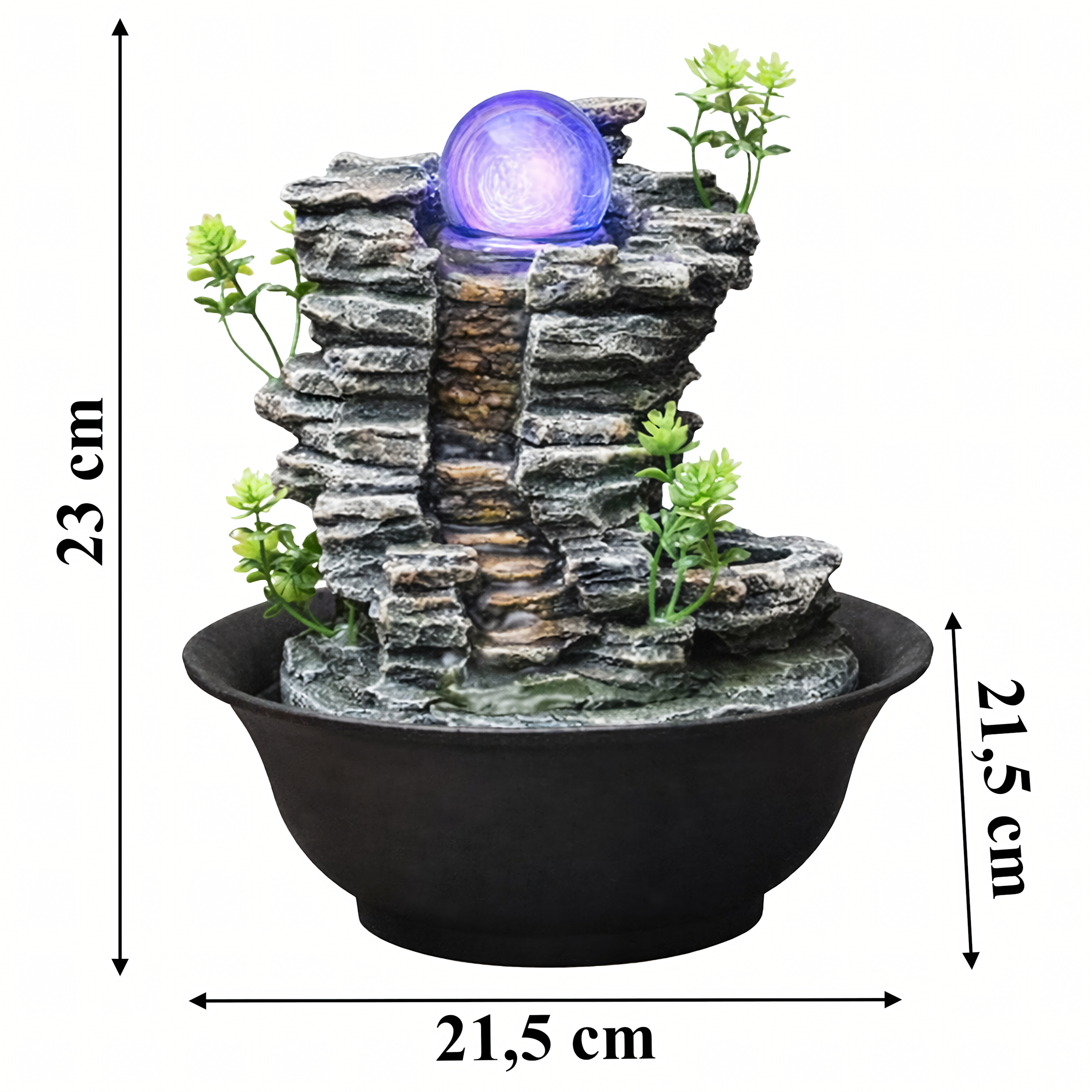 Dekoratiivne laualehter LED 21.5x21.5x23 cm