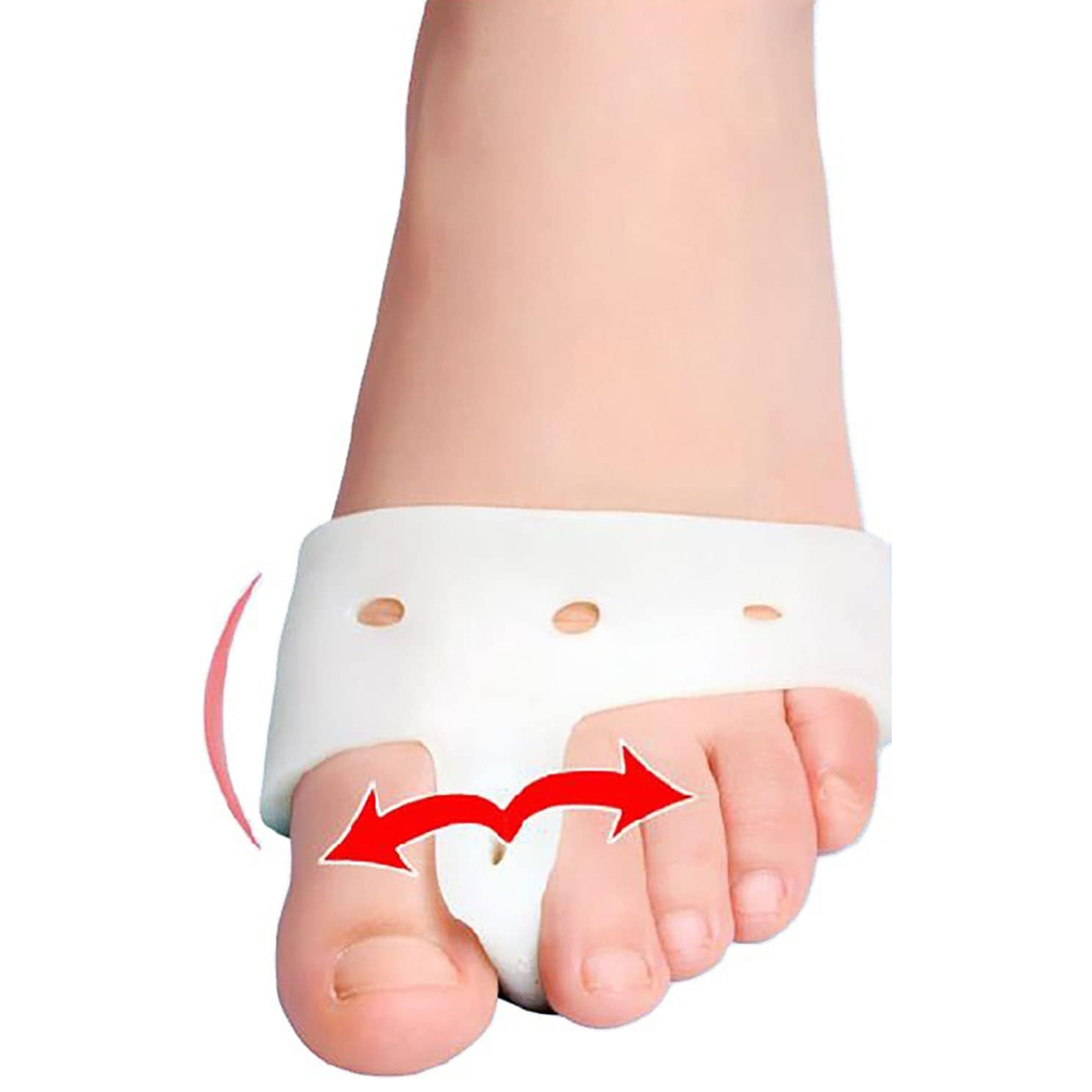 Silikoonist kiil kattega Halluxy halluxi eraldaja komplekt 2 tk