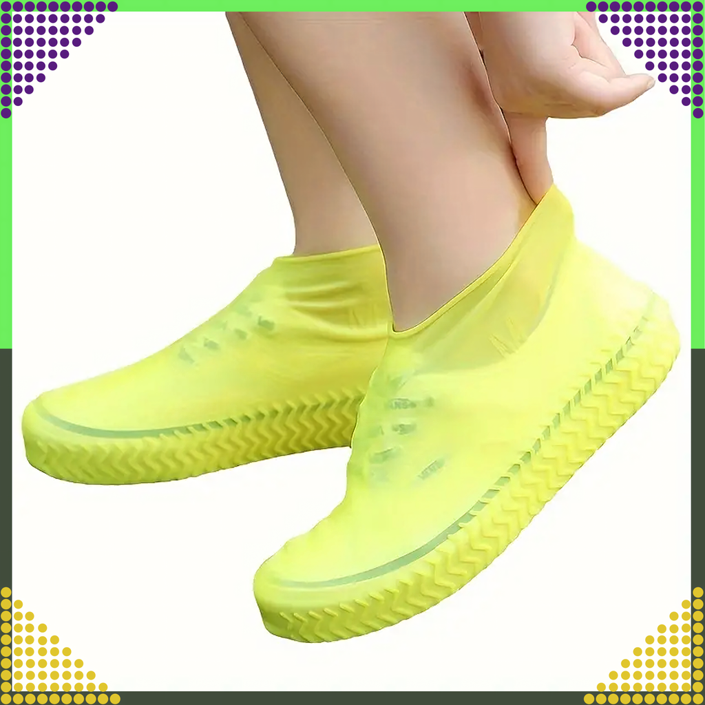 Waterproof Protectors Rain Shoe Covers Anti-Slip Wellington Boots S