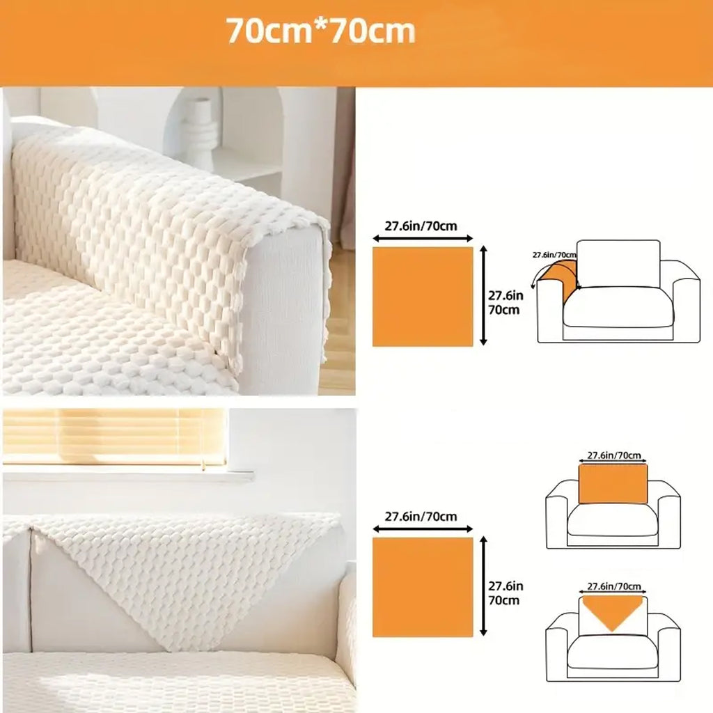 Libisemiskindel elastne pleed diivanile ja tugitoolile 70x70 cm
