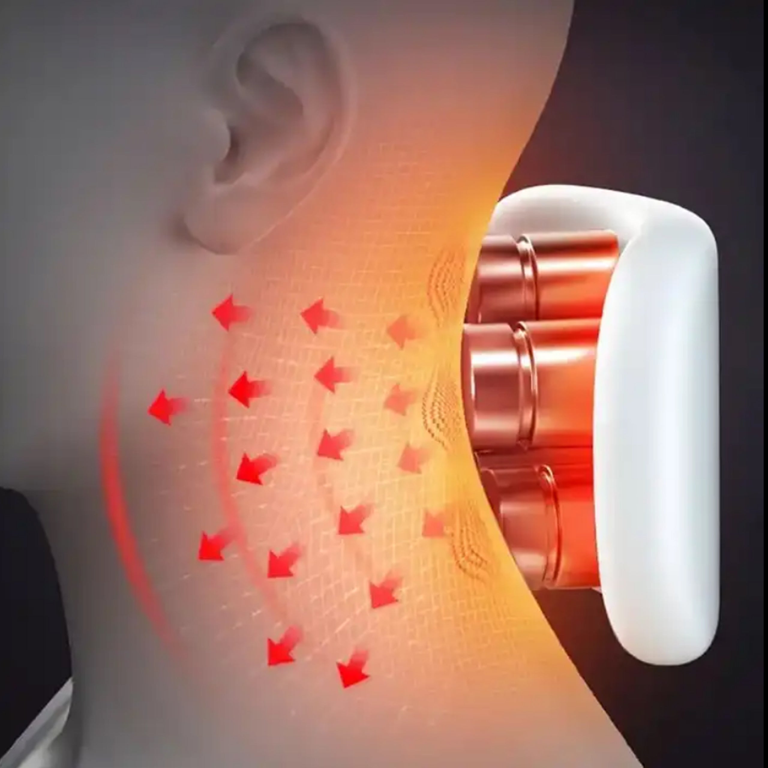 Wireless Pulsating Neck and Back Massager with Heating and EMS