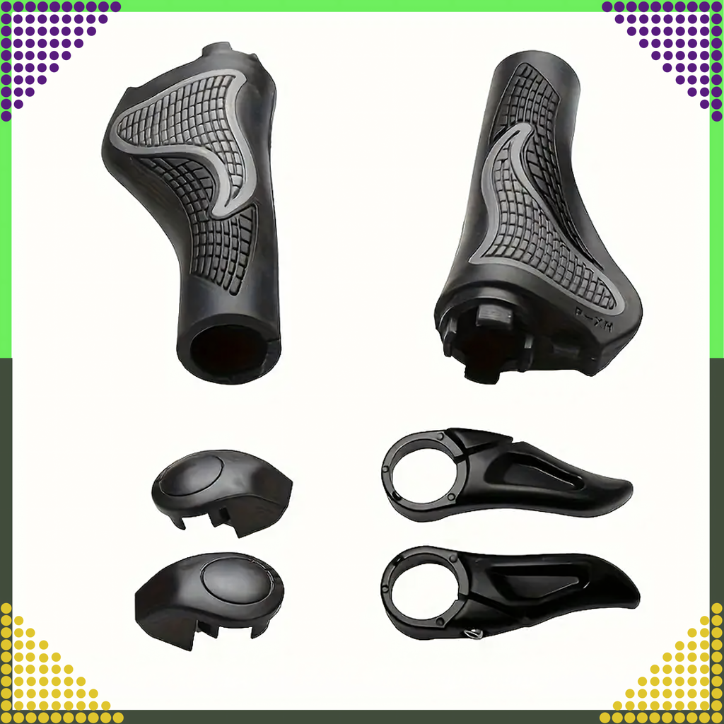 Ergonomic Bicycle Handlebar Grips with Horns 2pcs