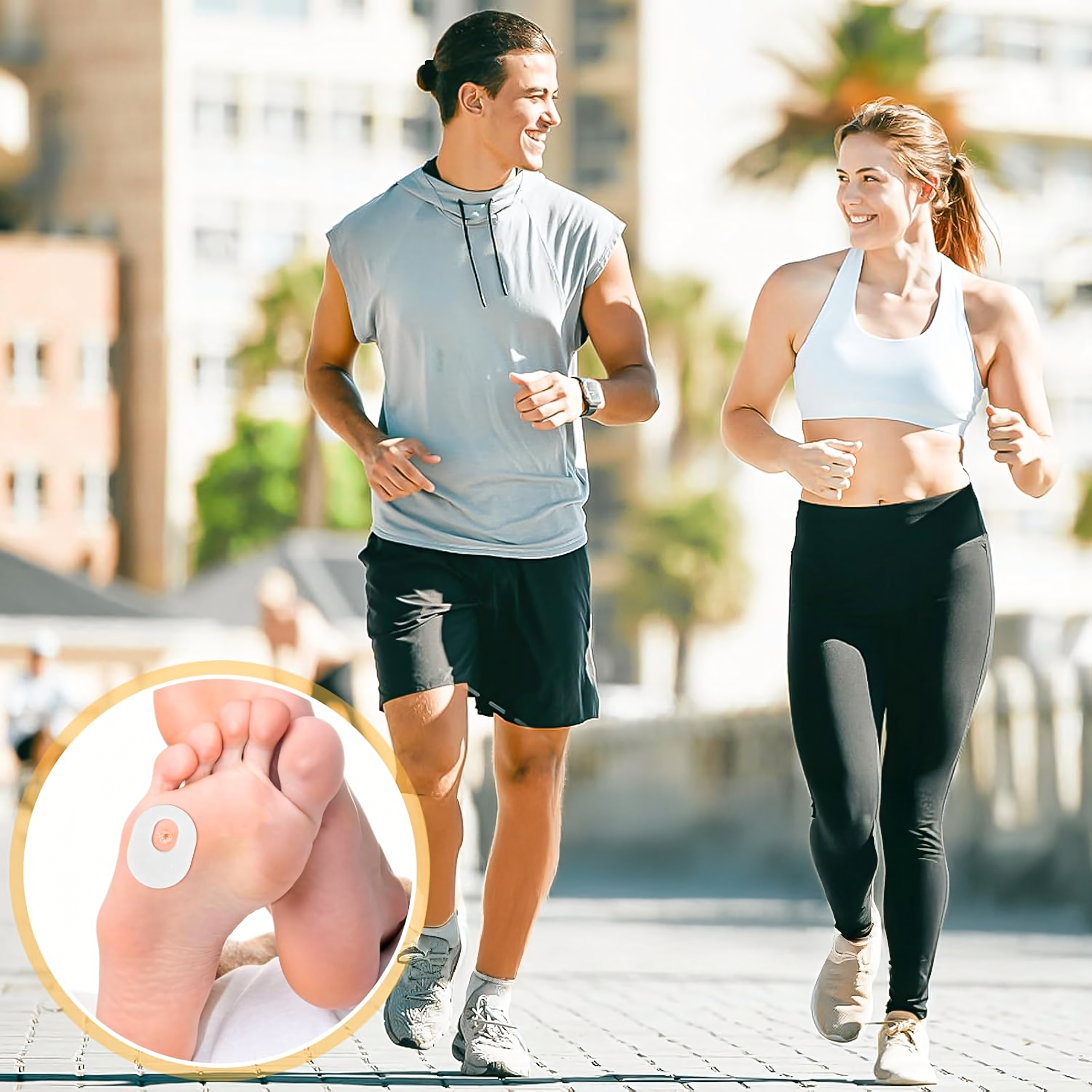 Plaastrid ja padjad villide, konnasilmade ja marrastuste kaitseks jalgadele ja jalataldadele, 24 tk