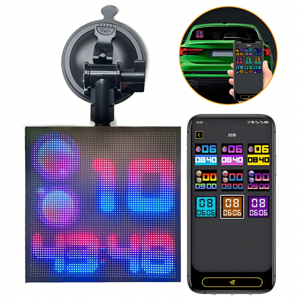 Nutikas LED-ekraan auto tagumise akna animatsioonide kuvamiseks