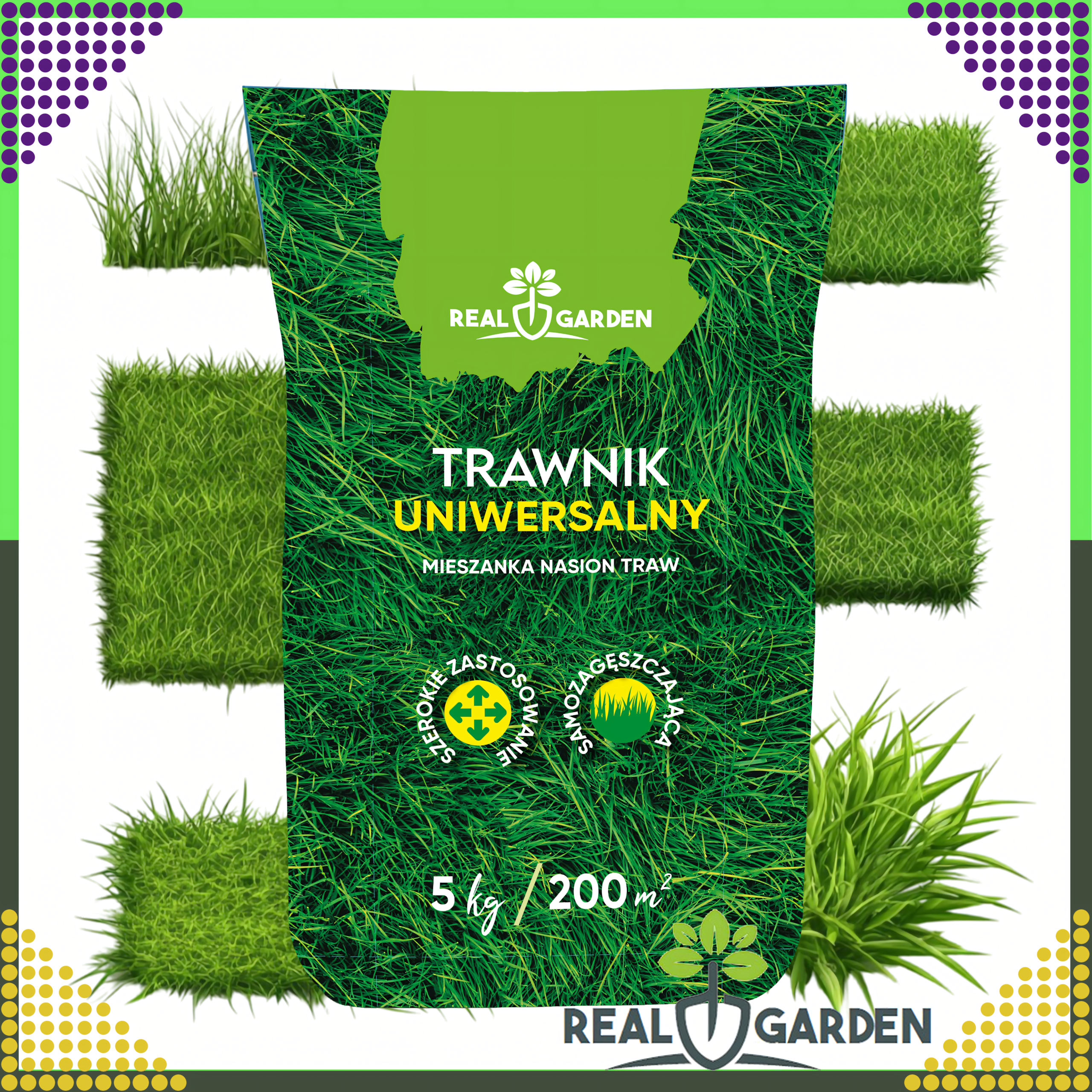 Universal Dense Grass Seed Mix 5 kg for 200 m²