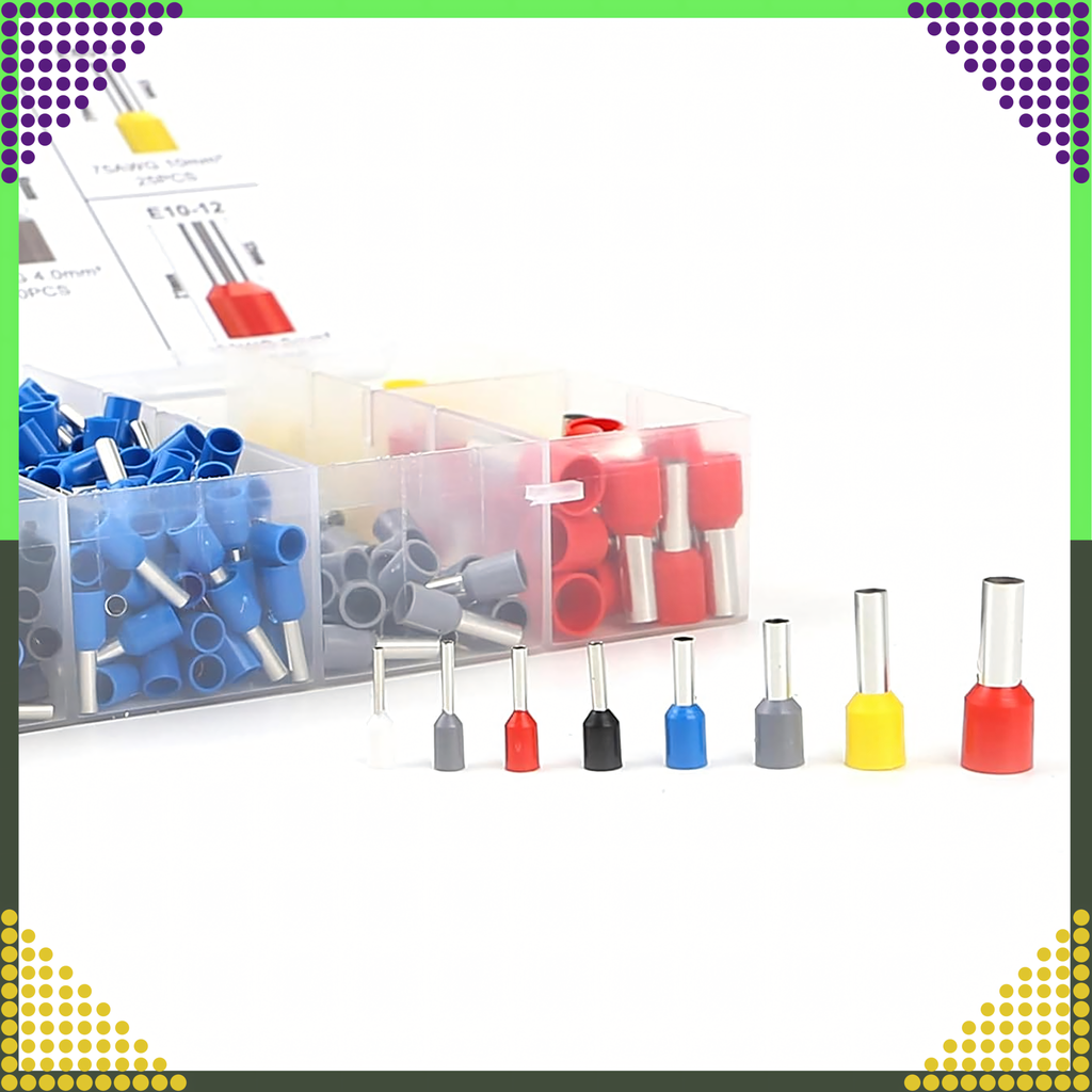 Isolatsiooniga kaablikingad 1200 tk värvides