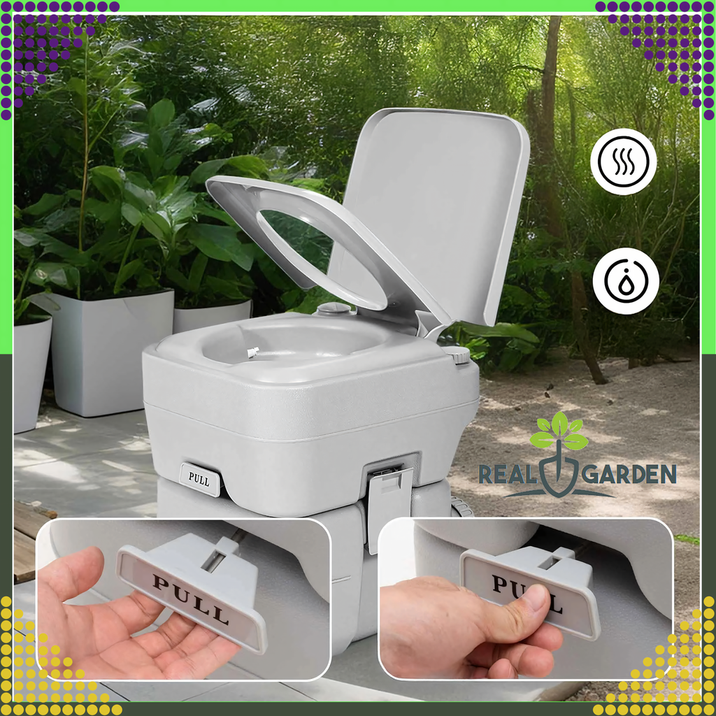 Portable Tourist Travel Toilet with Flush for Camping