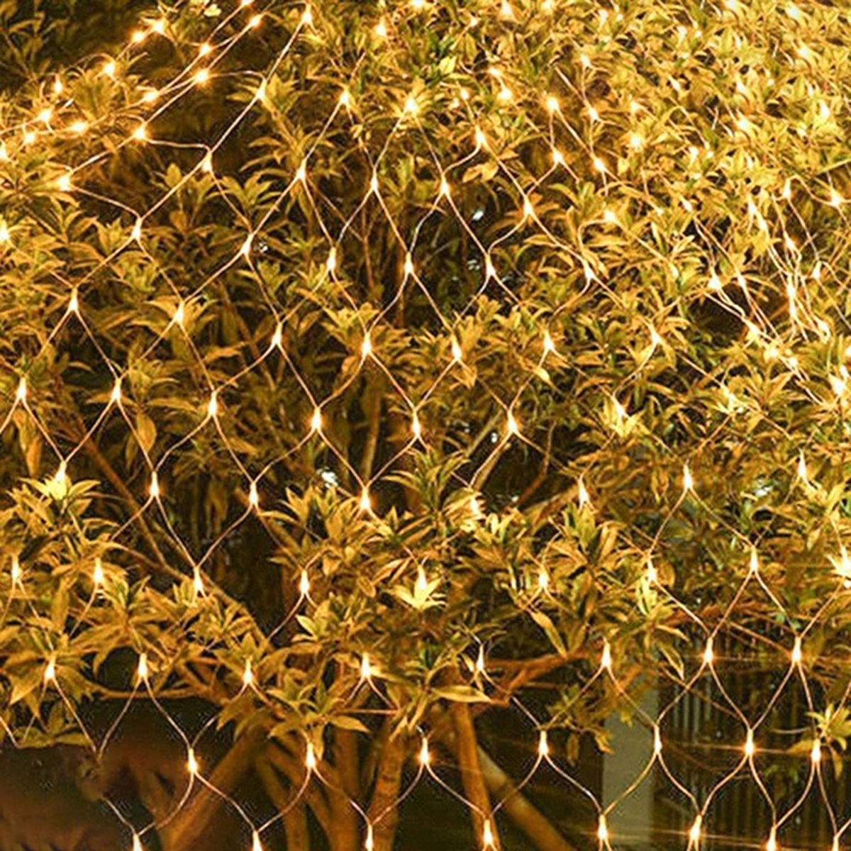 Jõuluvalguskardin 144 LED-i soe valge 2 × 2 m 8 režiimi RC-K-1900