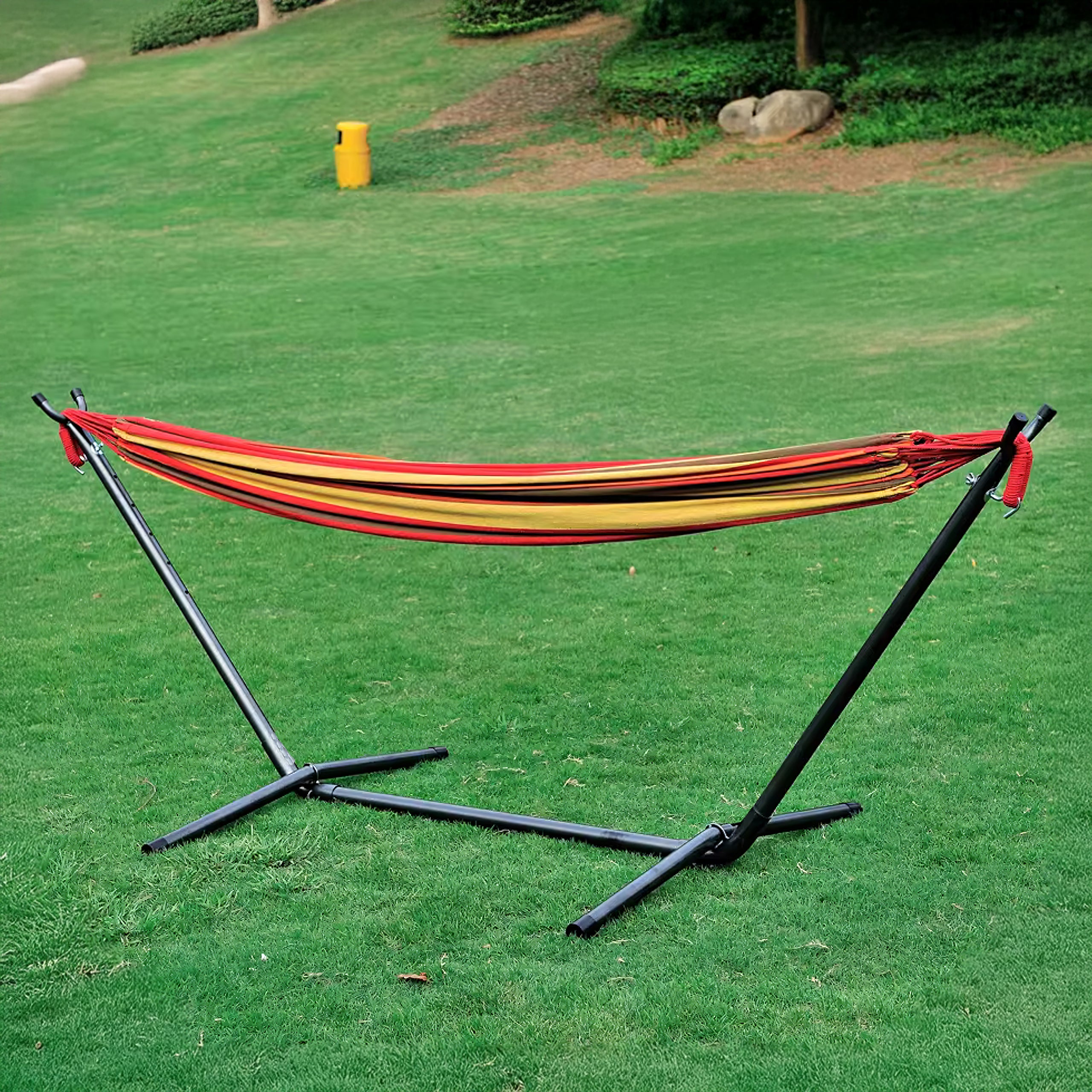 Large Garden Hammock with Stand Set