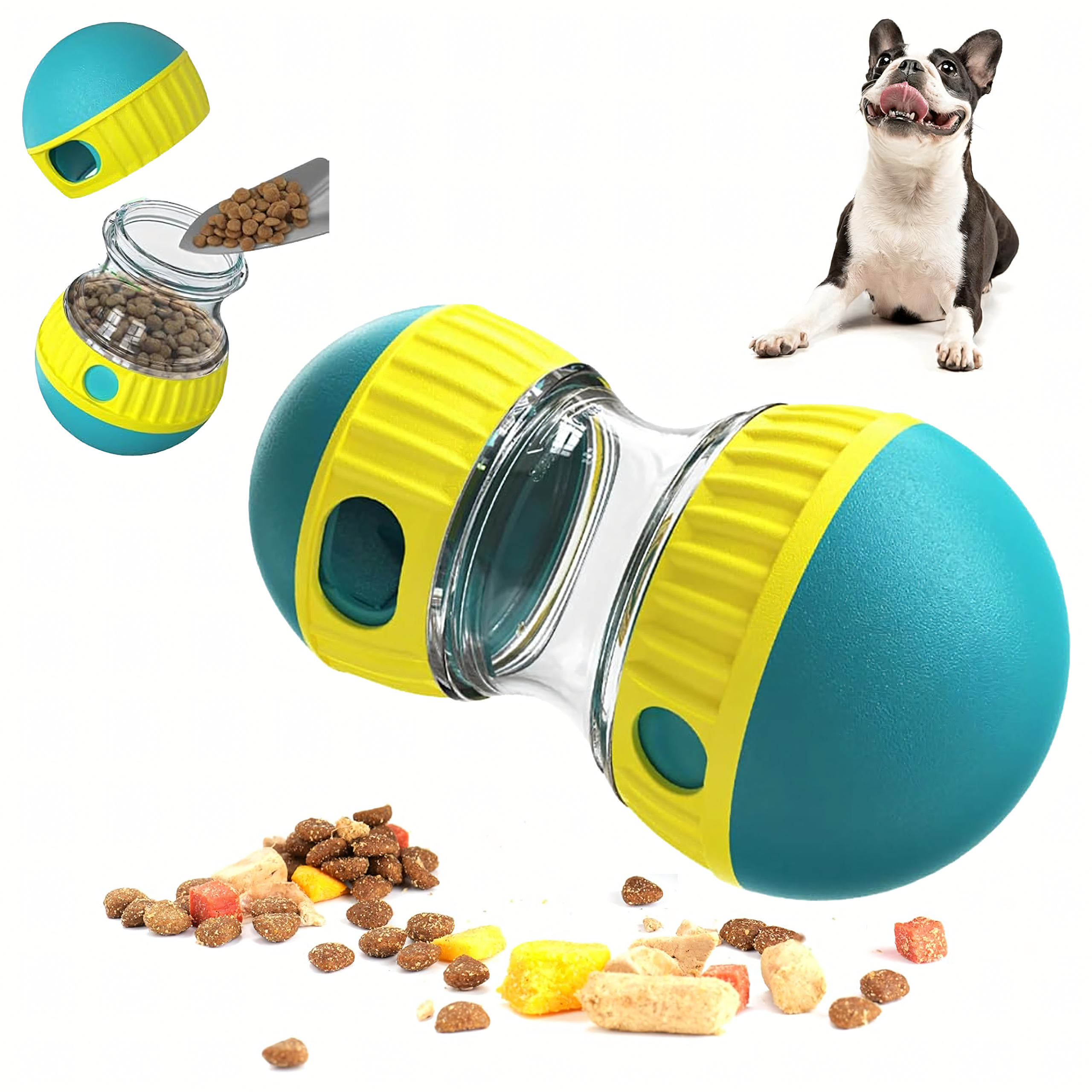 Interaktiivne aeglustav koera söötmise maiusejaotur mänguasi