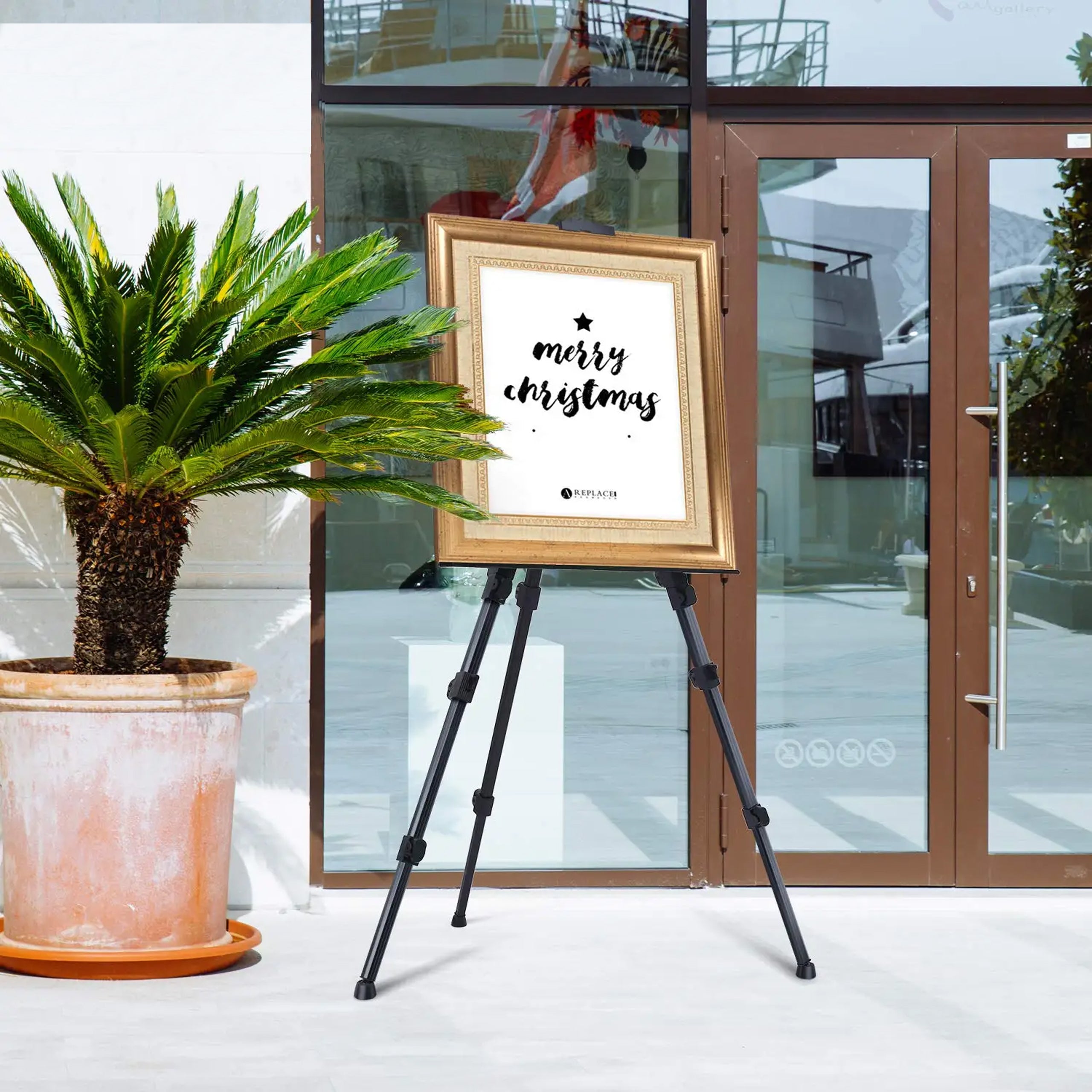 Alumiiniumist välitingimustesse mõeldud maalimisalus 155cm kattega suur kokkupandav tugev