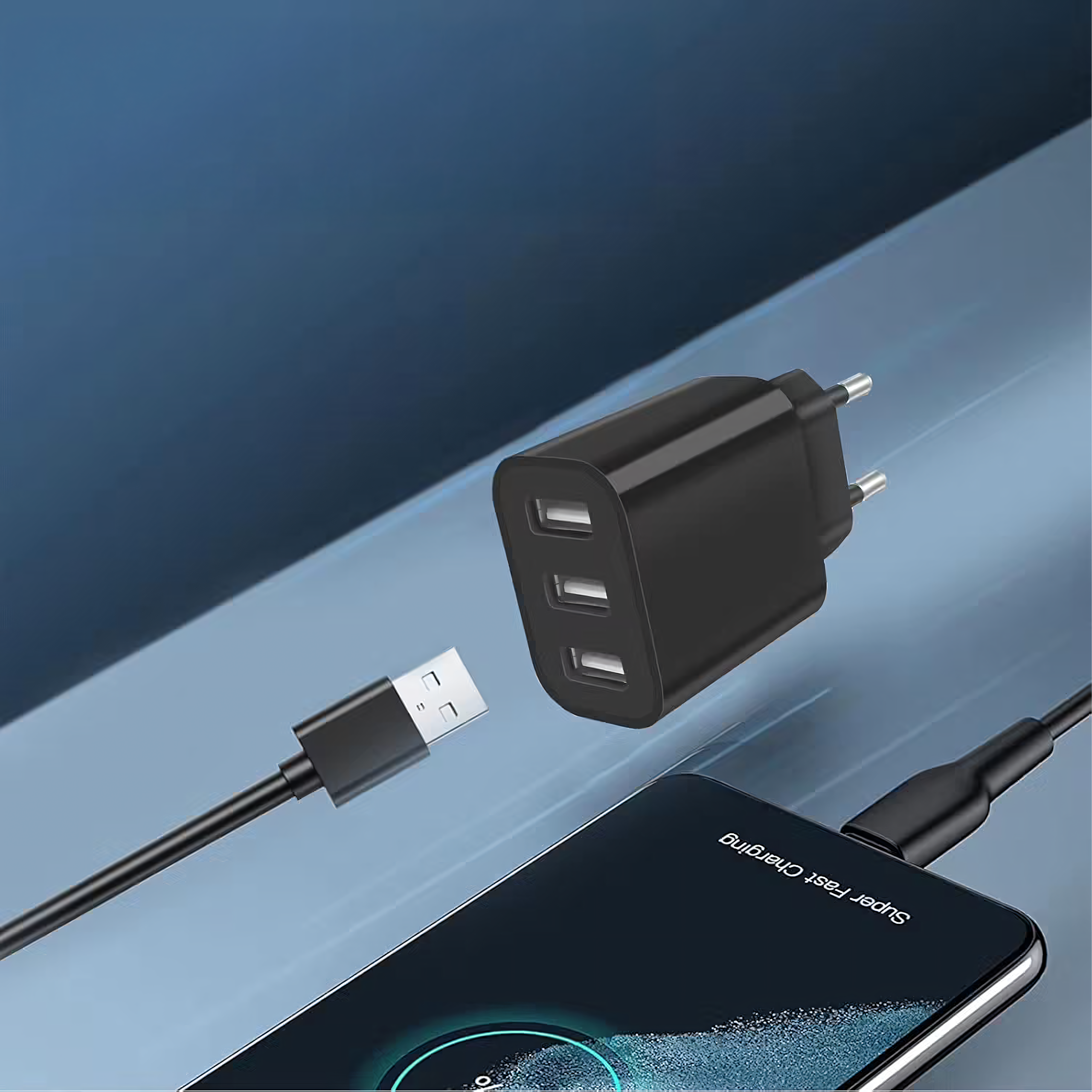 Strong Cube seinalaadija 3 x USB universaalne USB 3 porti 5V 3.4A