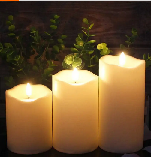 12 tk leegiefektiga LED-küünlasisu 7 cm RC-K-452-13342