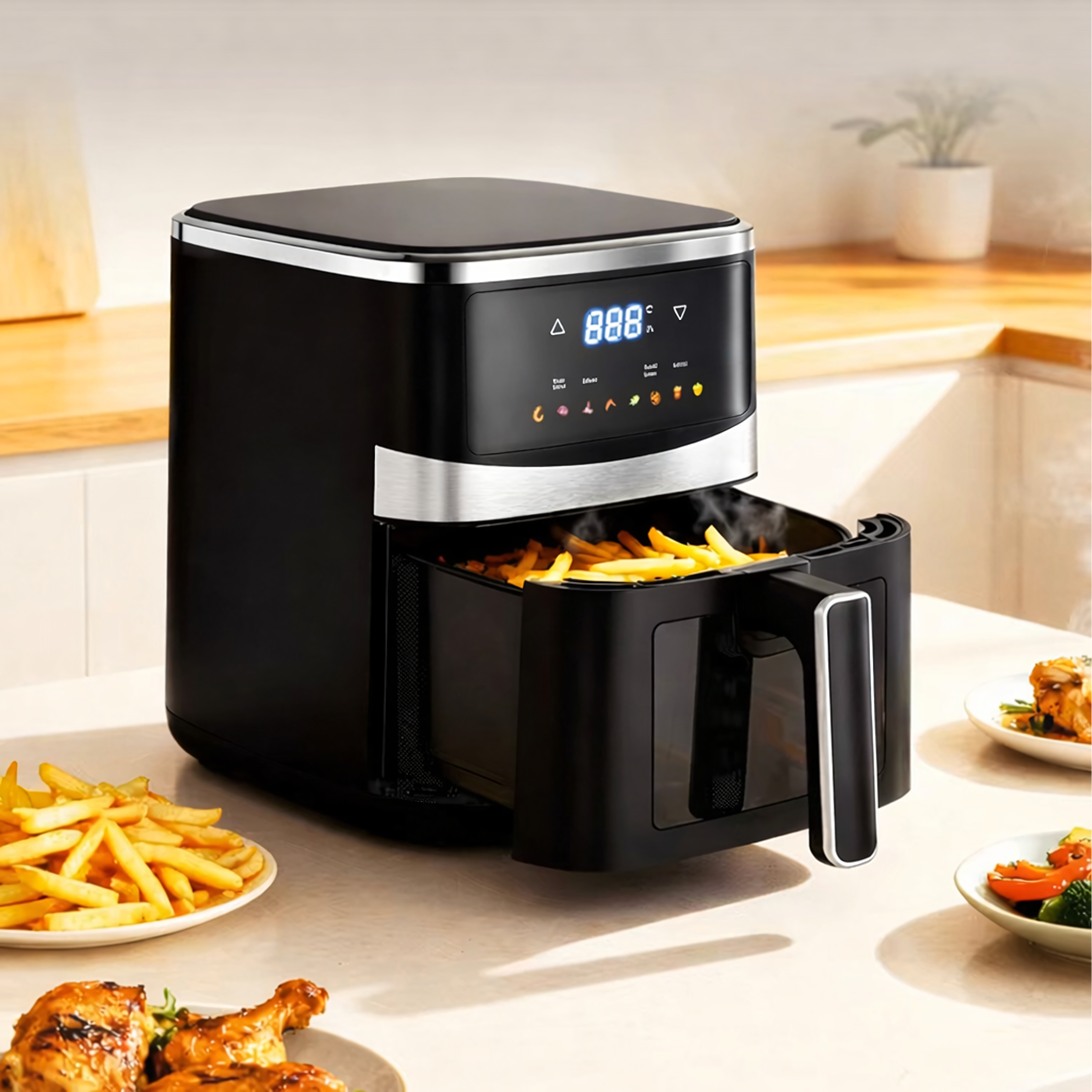 Air Fryer 5L 1500W with 8 Cooking Programs