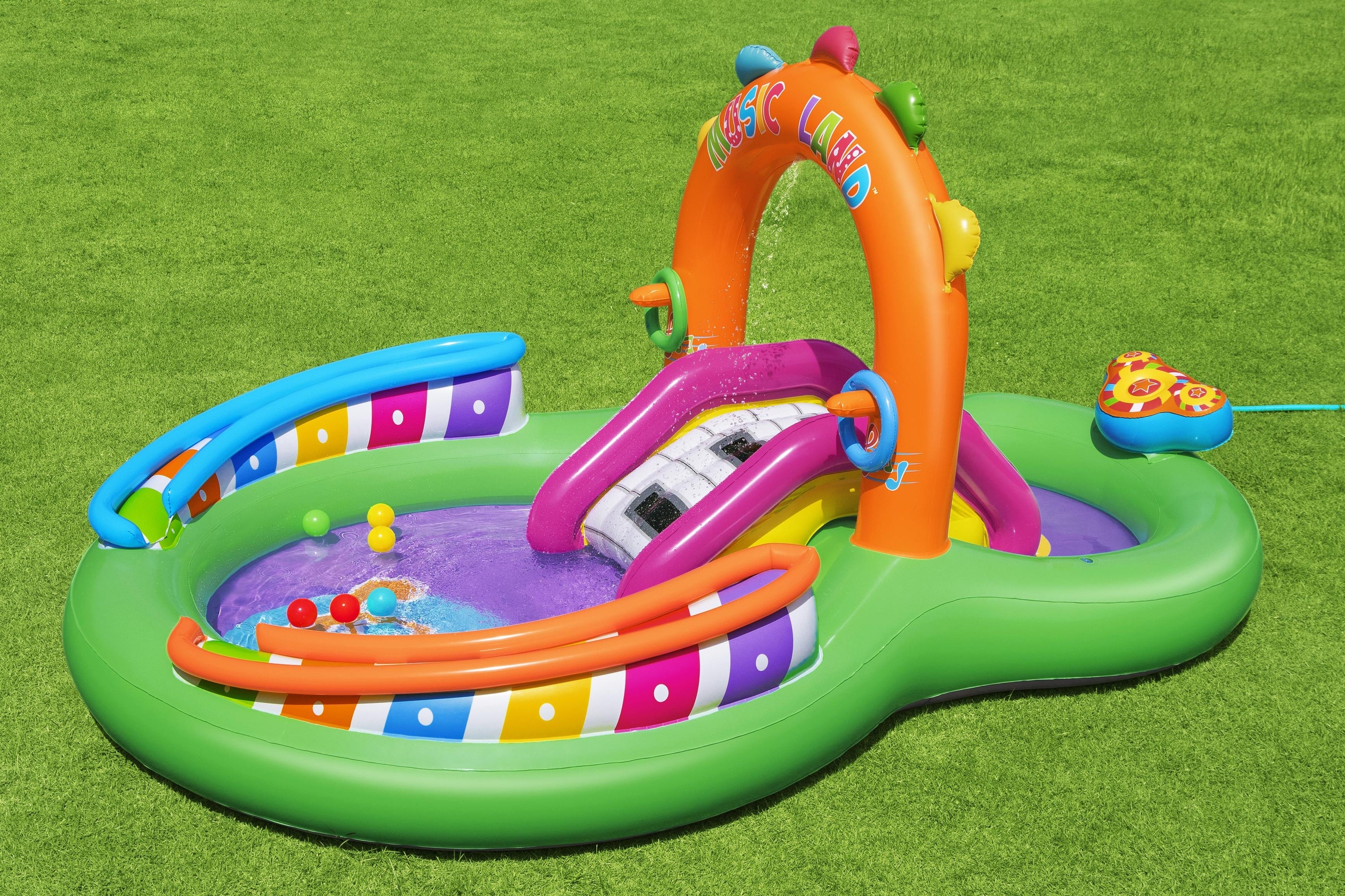 Bestway 53117 Inflatable Musical Playground with Slide 295x190x137 cm