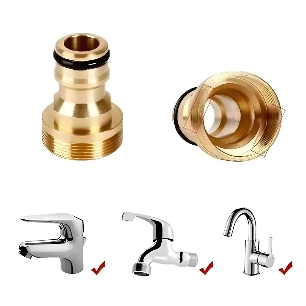 Screw Aerator Connection Tap Adapter Brass Reduction for Garden Hose 3/4