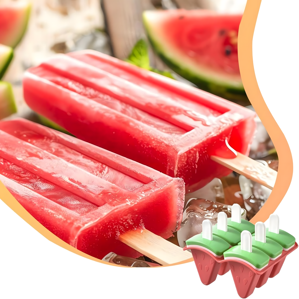 Molds Ice Cream Mold Homemade Sorbet Ice Cream Mold Watermelon 6 pcs