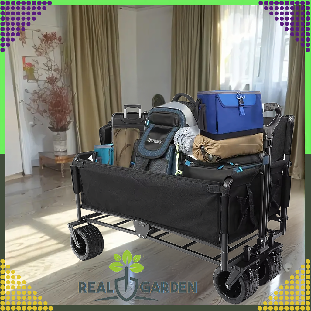 Kokkupandav rannakalastuse transpordikäru XL rattaga ja istmega