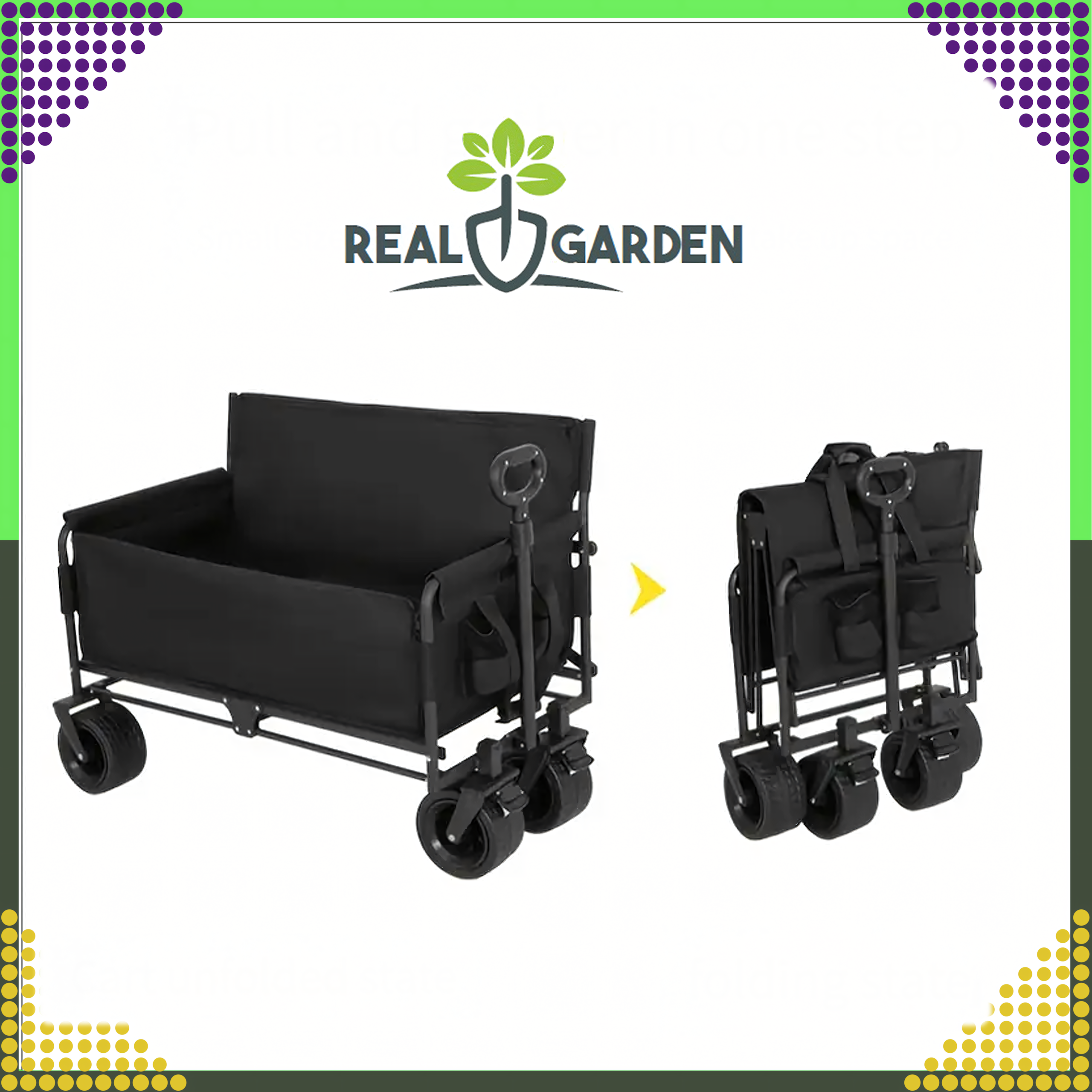 Kokkupandav rannakalastuse transpordikäru XL rattaga ja istmega