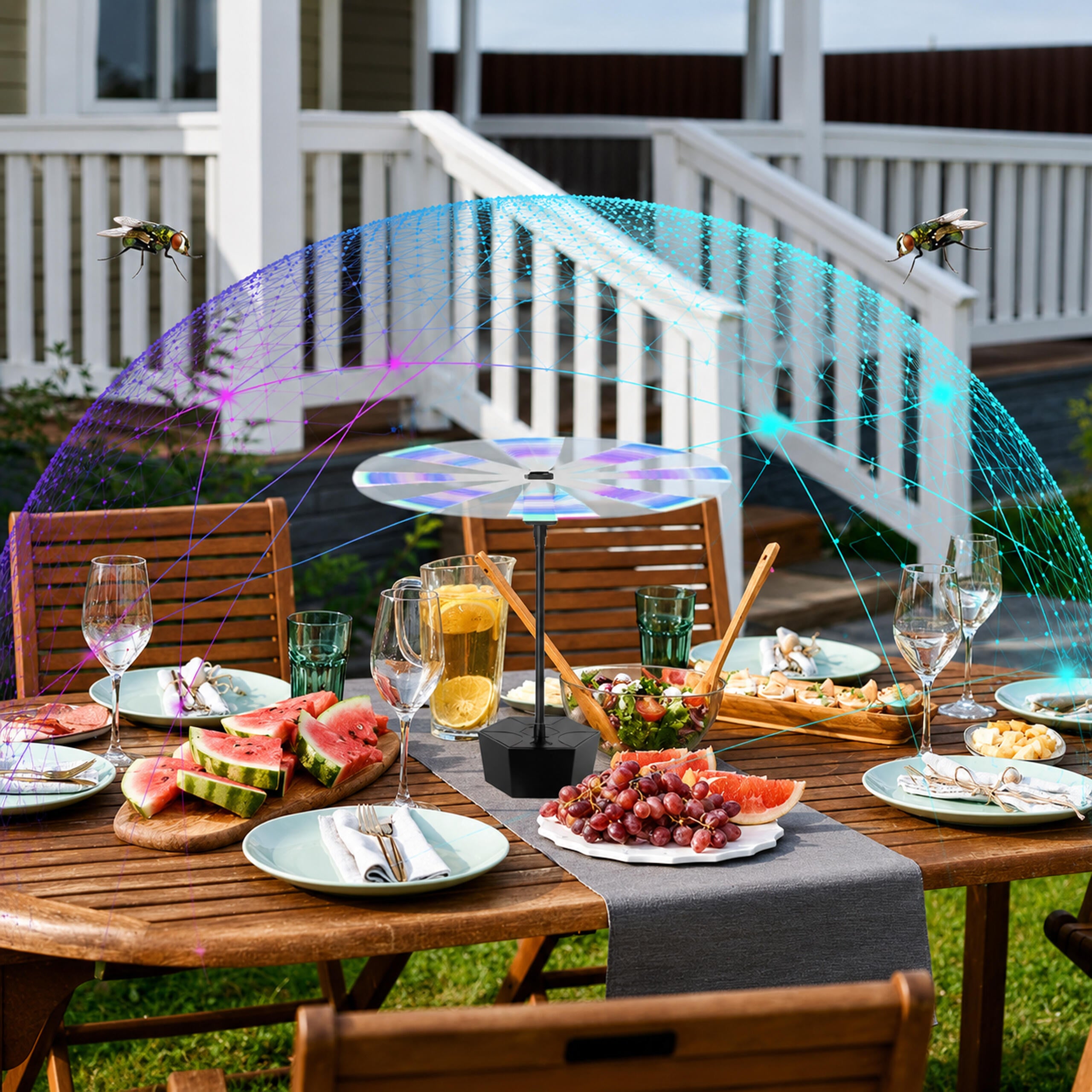 Portable Electric Mosquito and Fly Repellent Fan